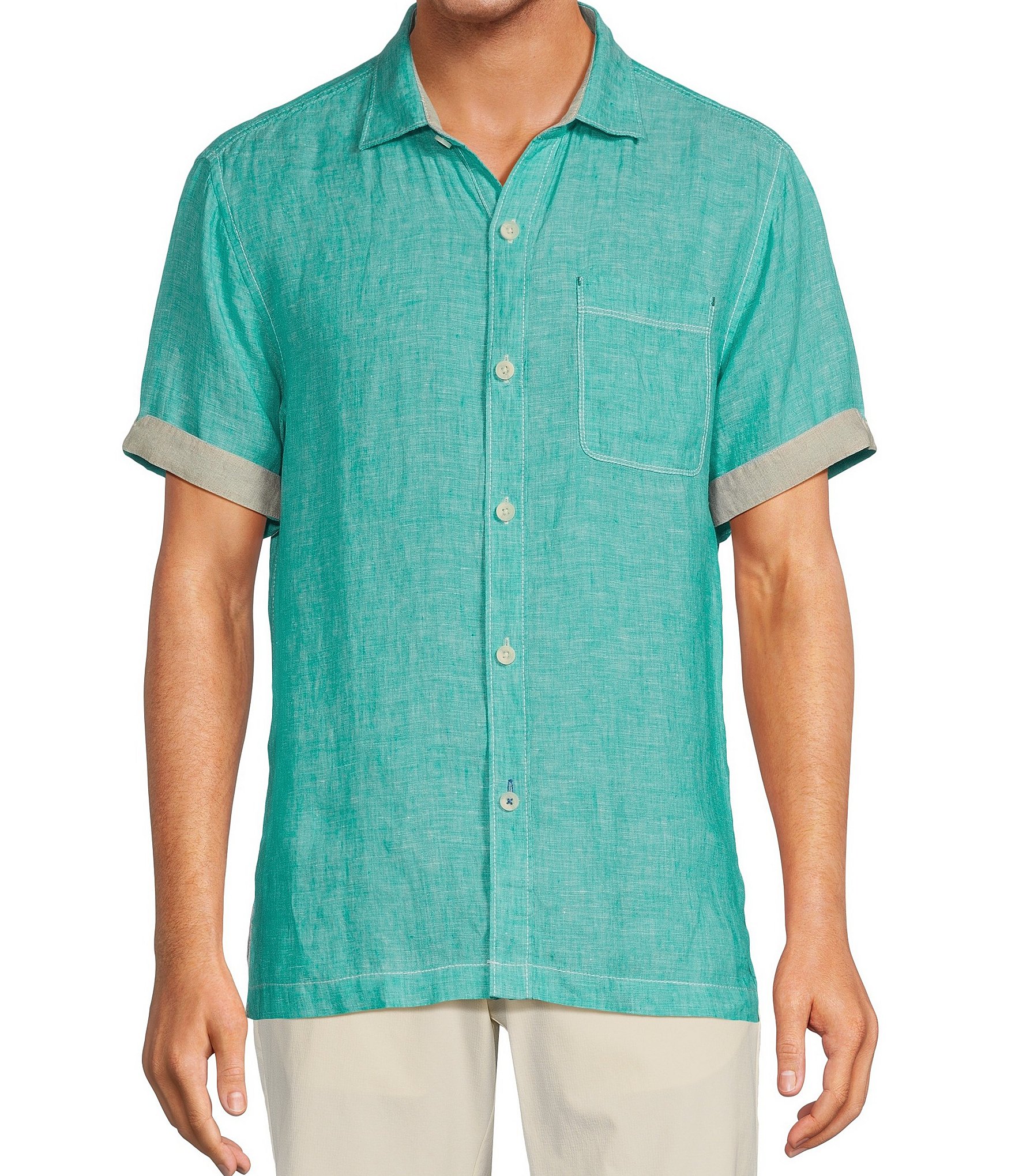 Tommy Bahama Linen Paradise Breezer Short Sleeve Woven Shirt