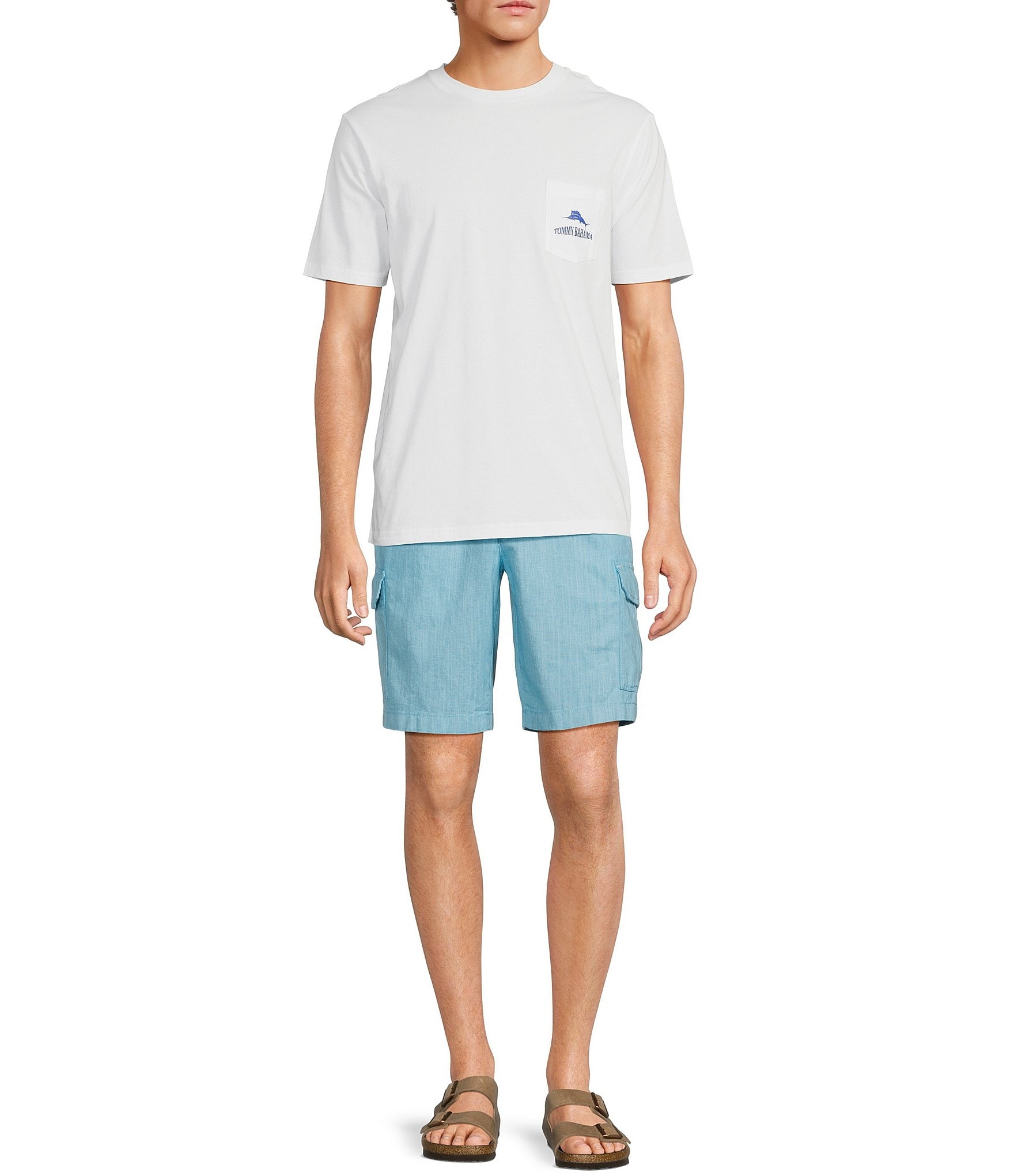 Tommy Bahama Linen The Dream 10#double; Inseam Cargo Shorts