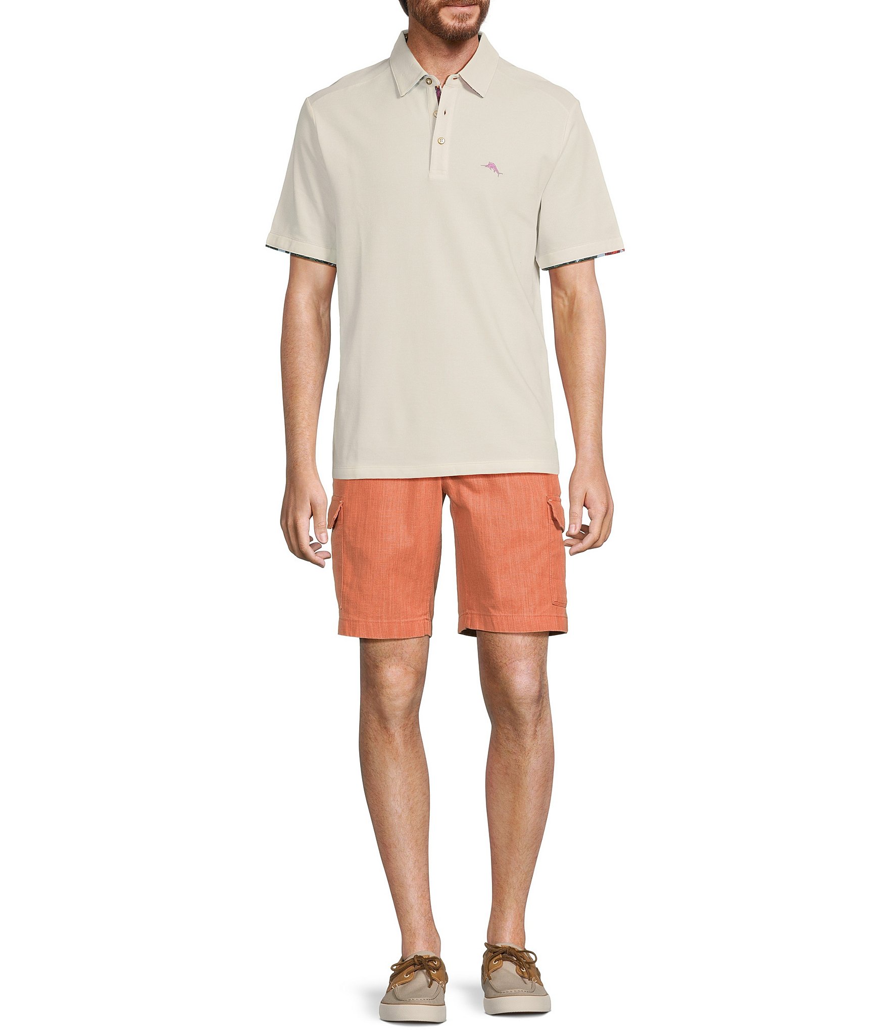 Tommy Bahama Linen The Dream 10#double; Inseam Cargo Shorts