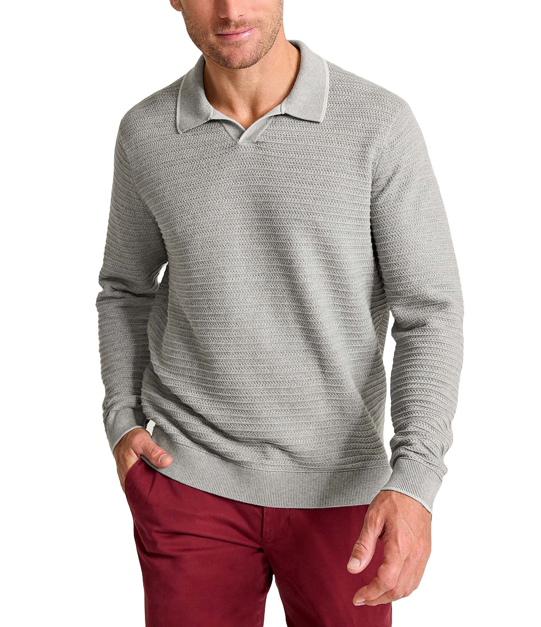 Tommy Bahama Long Sleeve Cool Side Harbor Polo Shirt