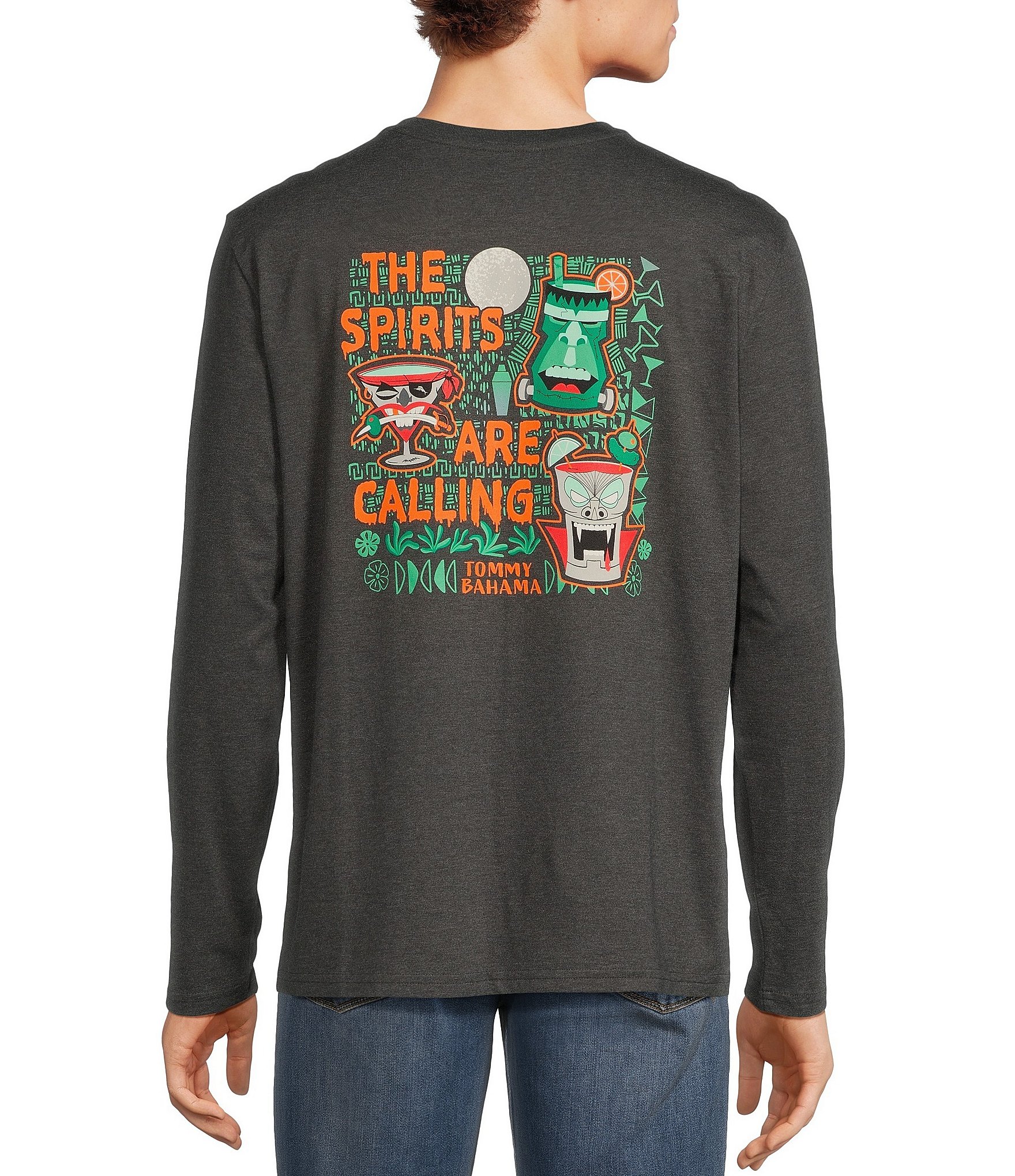 Tommy Bahama Long Sleeve The Spirits Are Calling T-Shirt