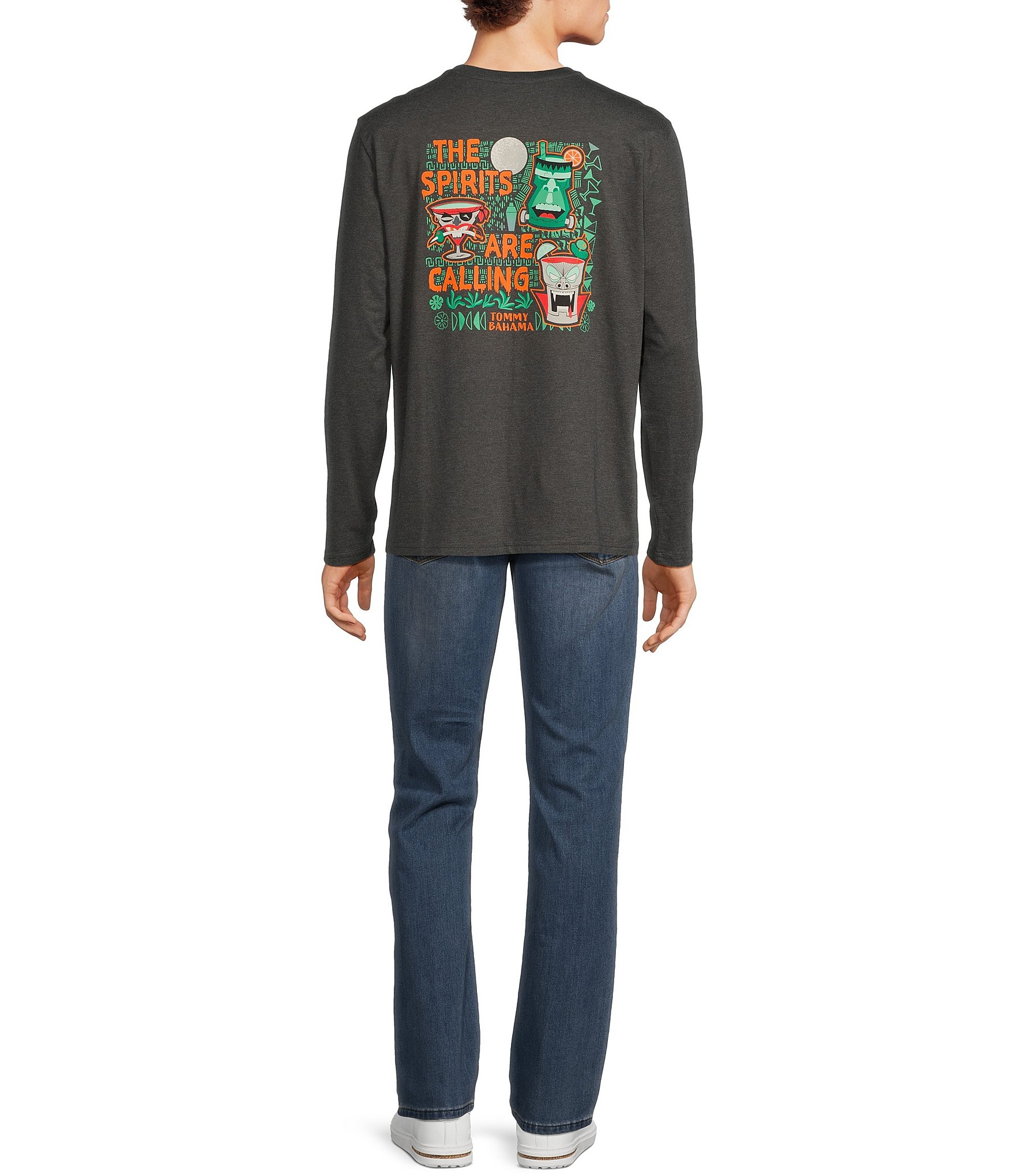 Tommy Bahama Long Sleeve The Spirits Are Calling T-Shirt