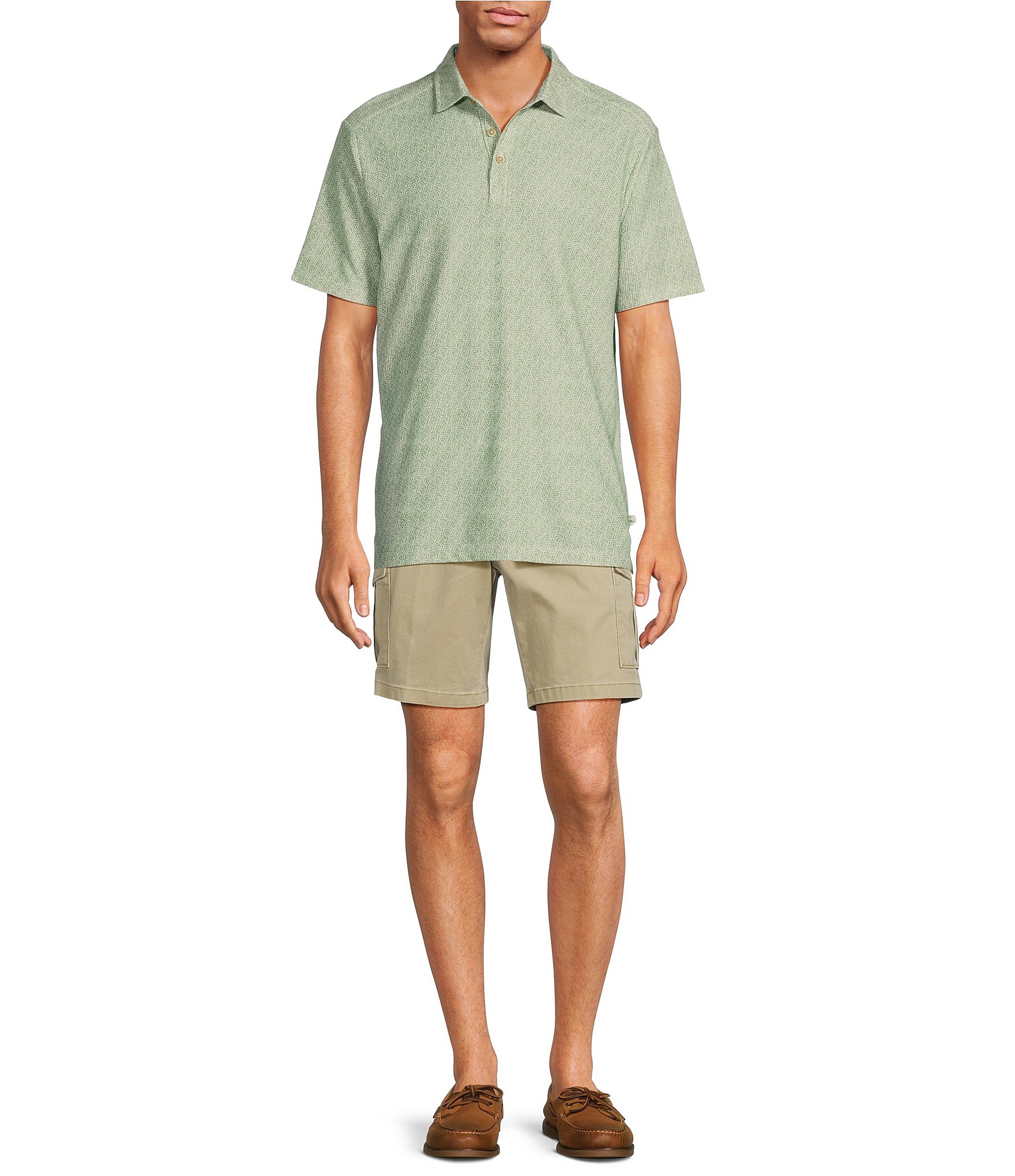 Tommy Bahama Mod Palm Geo Short Sleeve Polo Shirt