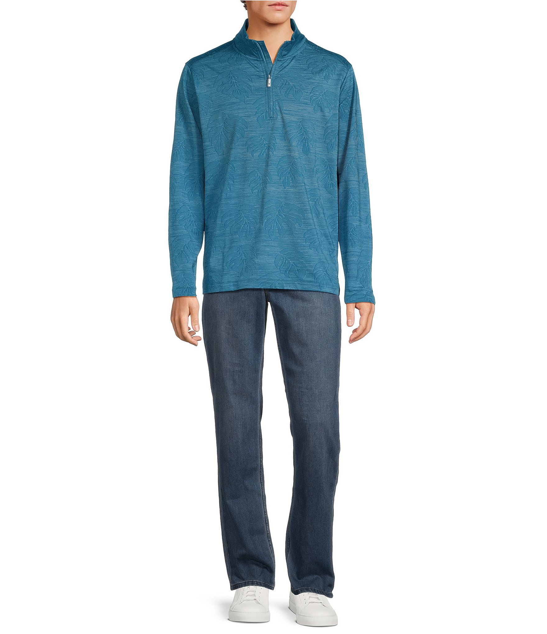 Tommy Bahama Monsterra Fade Half-Zip Pullover