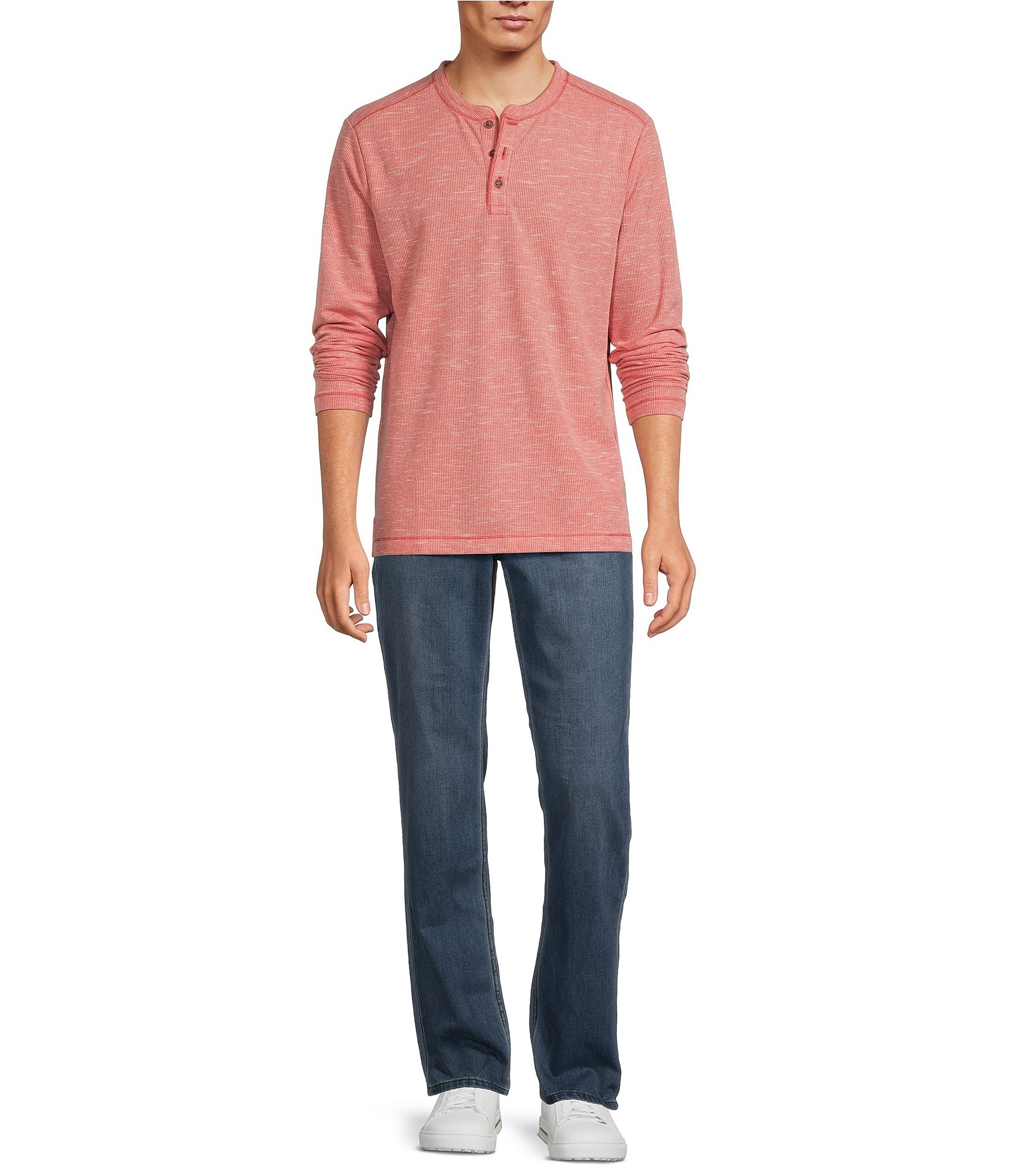 Tommy Bahama Morro Beach Long Sleeve Henley T-Shirt