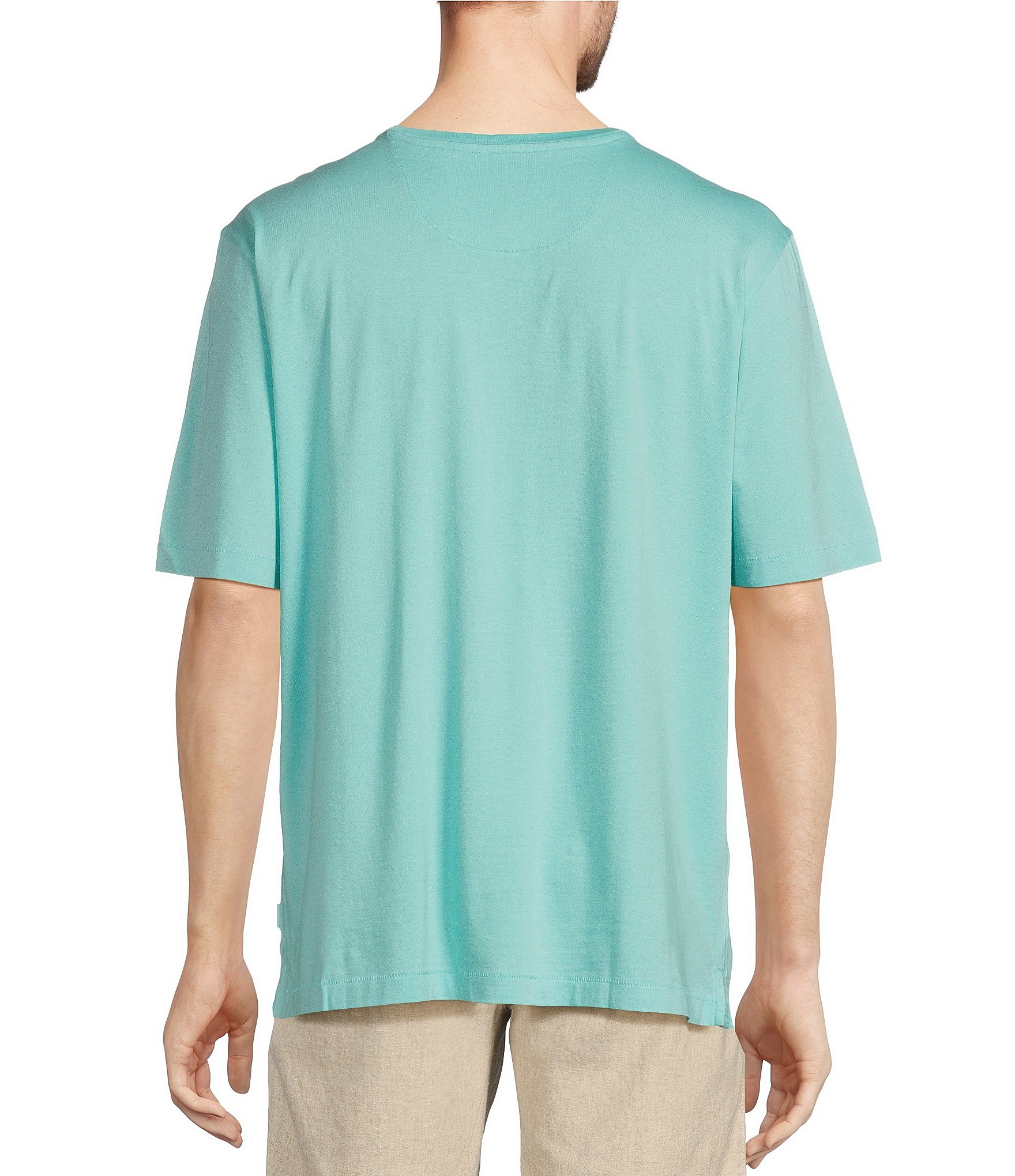 Tommy Bahama New Bali Skyline Short Sleeve Crewneck Solid Pocket T-Shirt