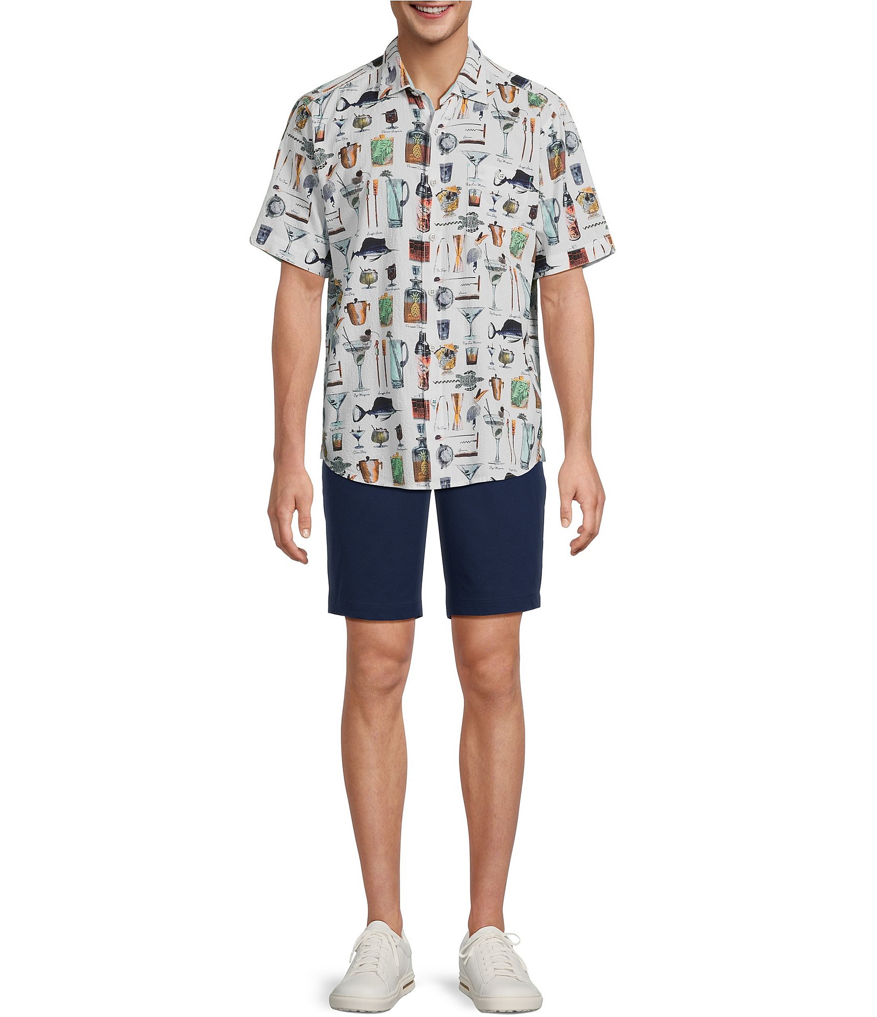 Tommy Bahama Nova Wave Well Stocked Short Sleeve Woven Shirt