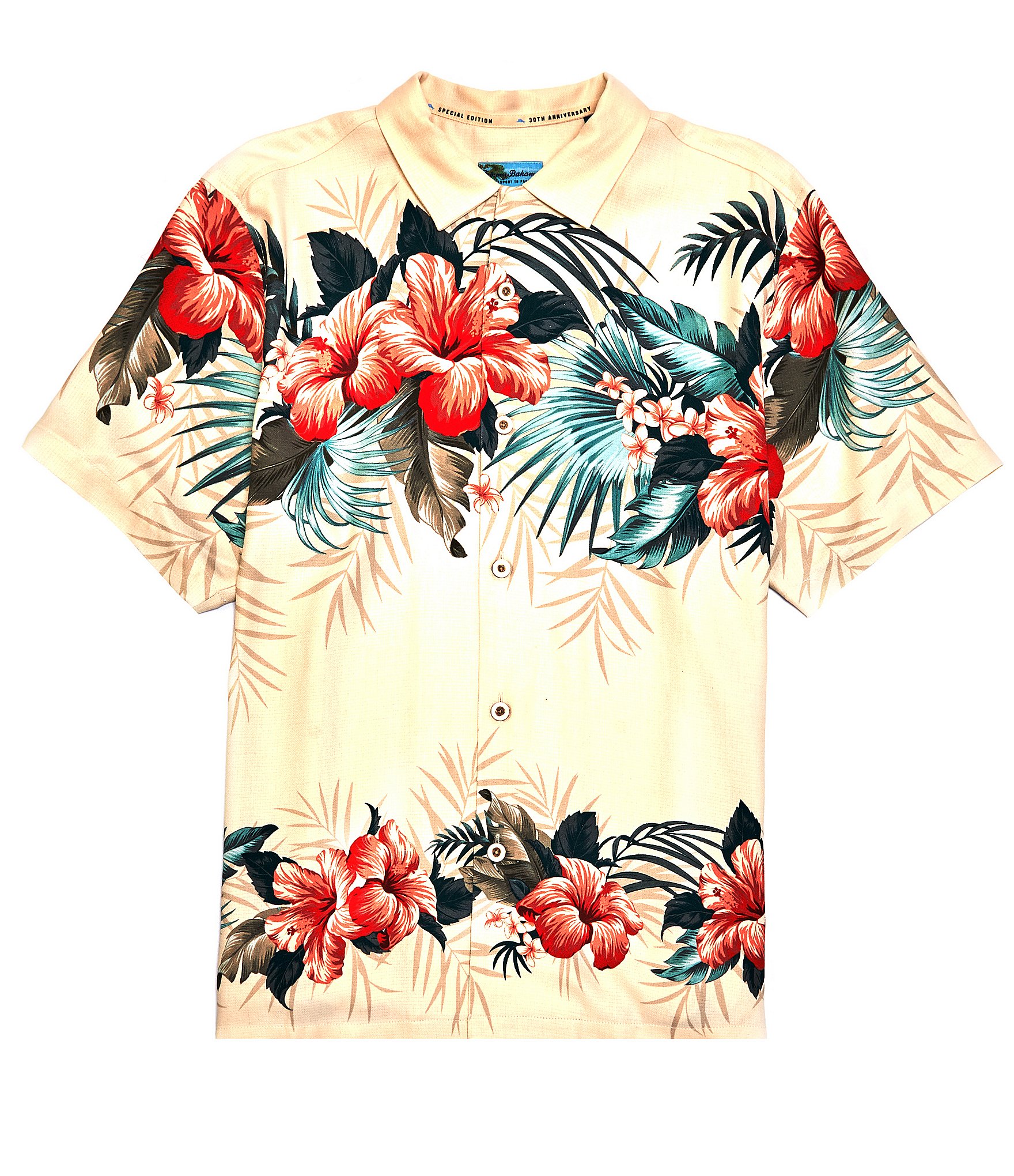 Tommy Bahama Ohana Tropics Short Sleeve Woven Camp Shirt | Dillard's
