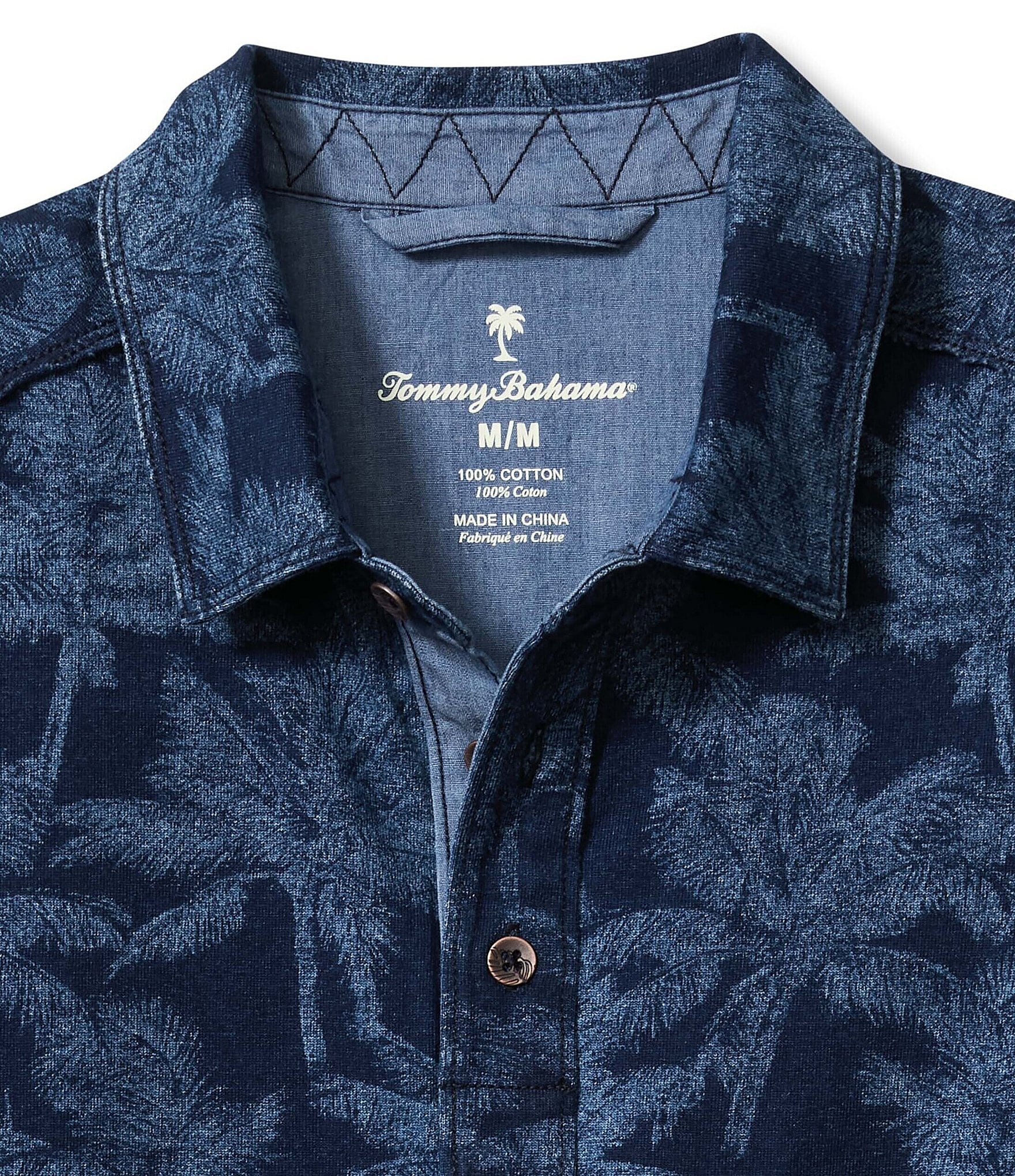 Tommy Bahama Palm Impressions Short Sleeve Printed Polo Shirt