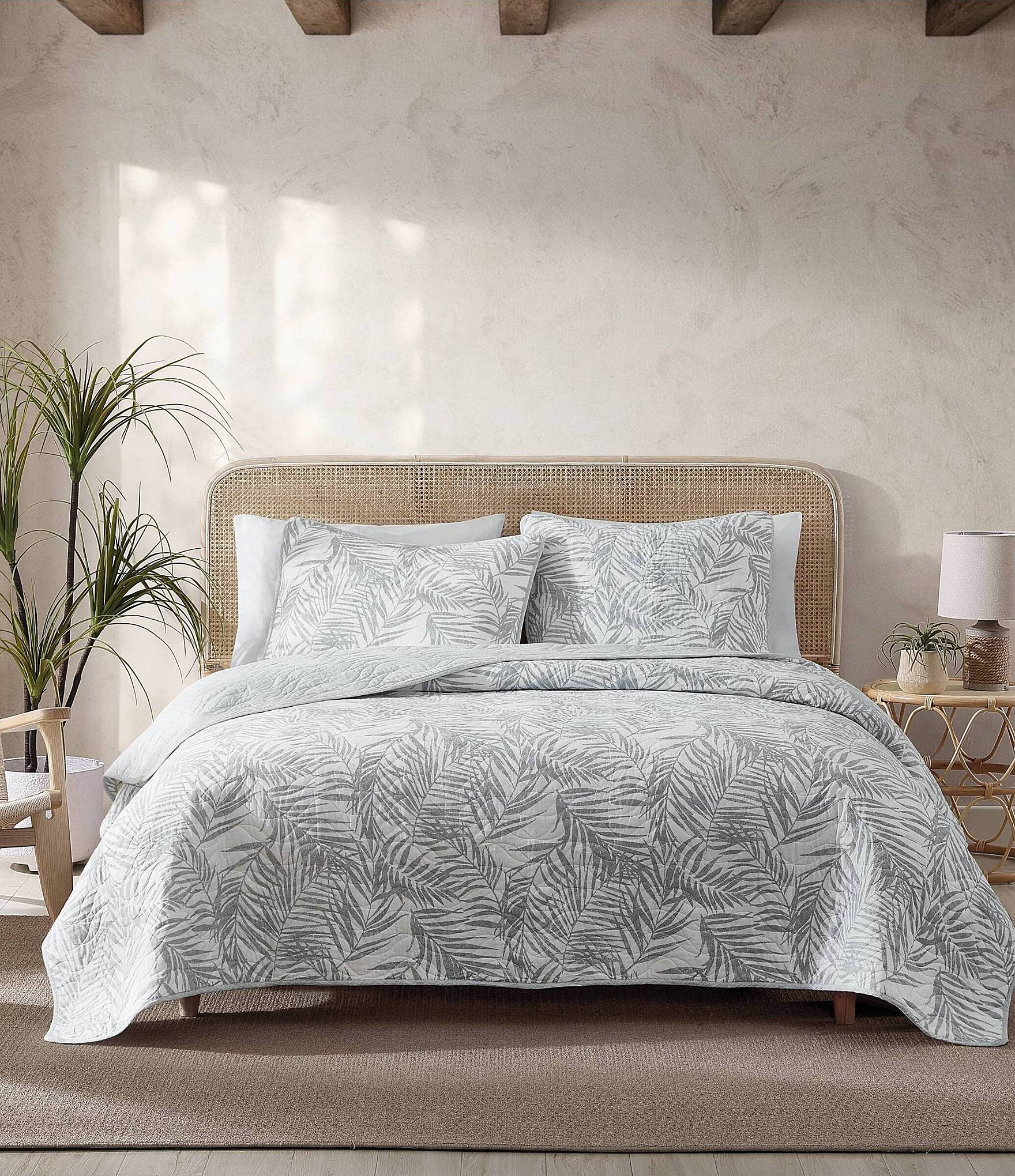 Tommy Bahama Printed Palmday Reversible Quilt Mini Set | Dillard's