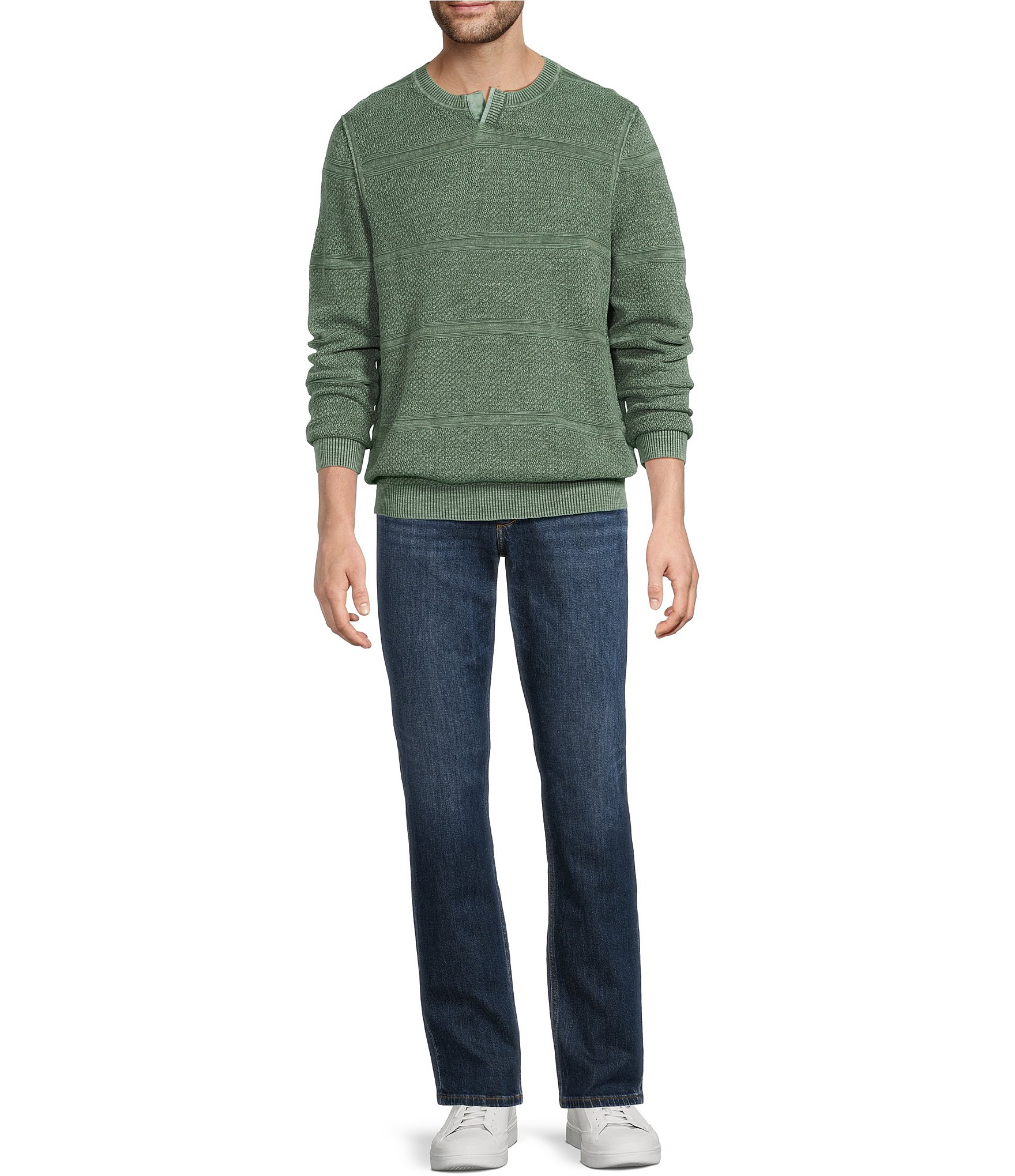 Tommy Bahama Saltwater Textured Abaco Crewneck Pullover