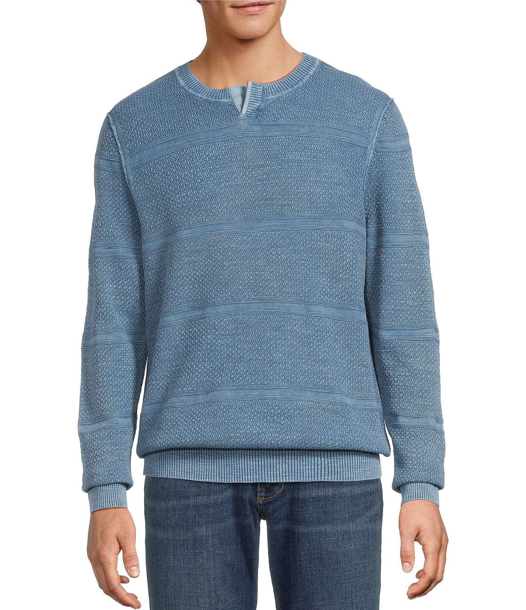 Tommy Bahama Saltwater Textured Abaco Crewneck Pullover