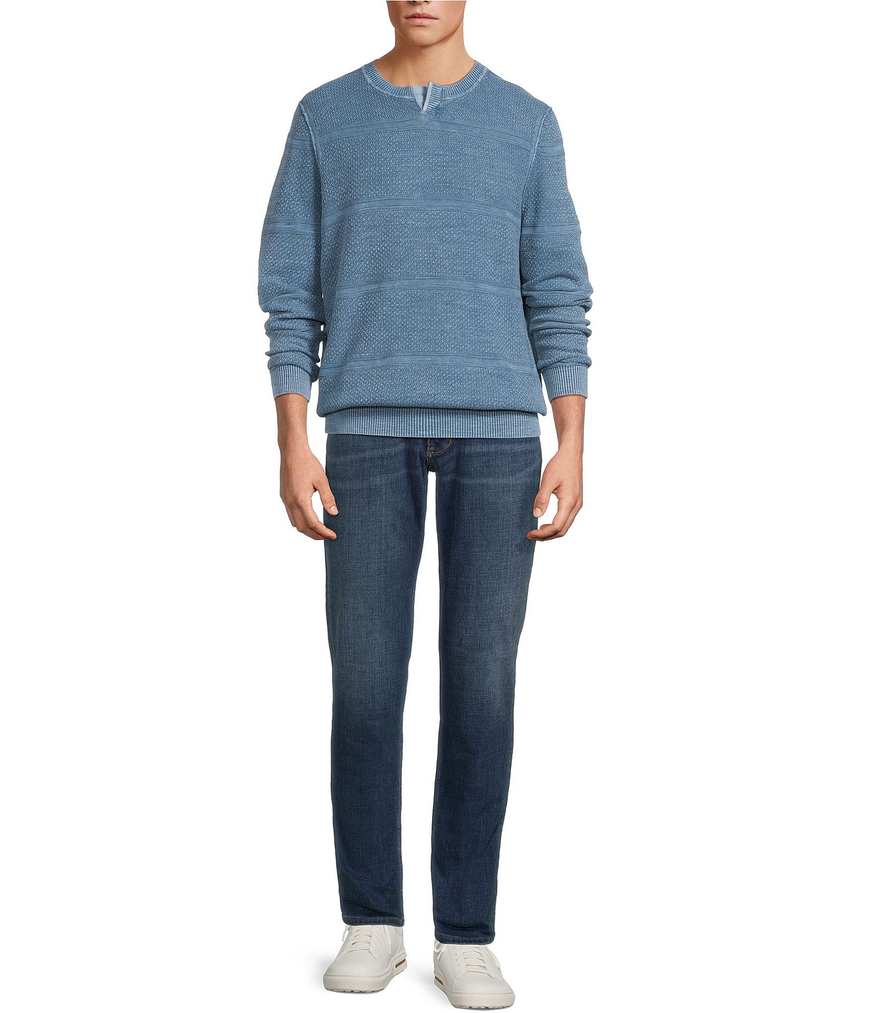 Tommy Bahama Saltwater Textured Abaco Crewneck Pullover