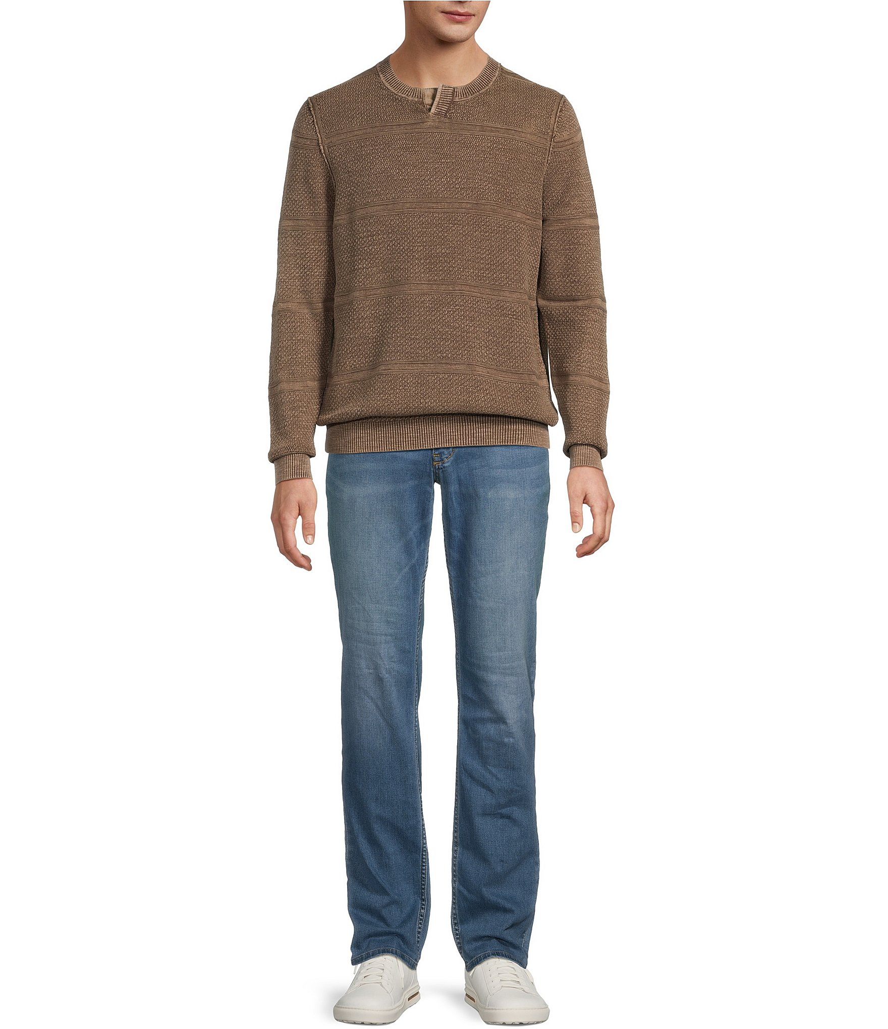 Tommy Bahama Saltwater Textured Abaco Crewneck Pullover