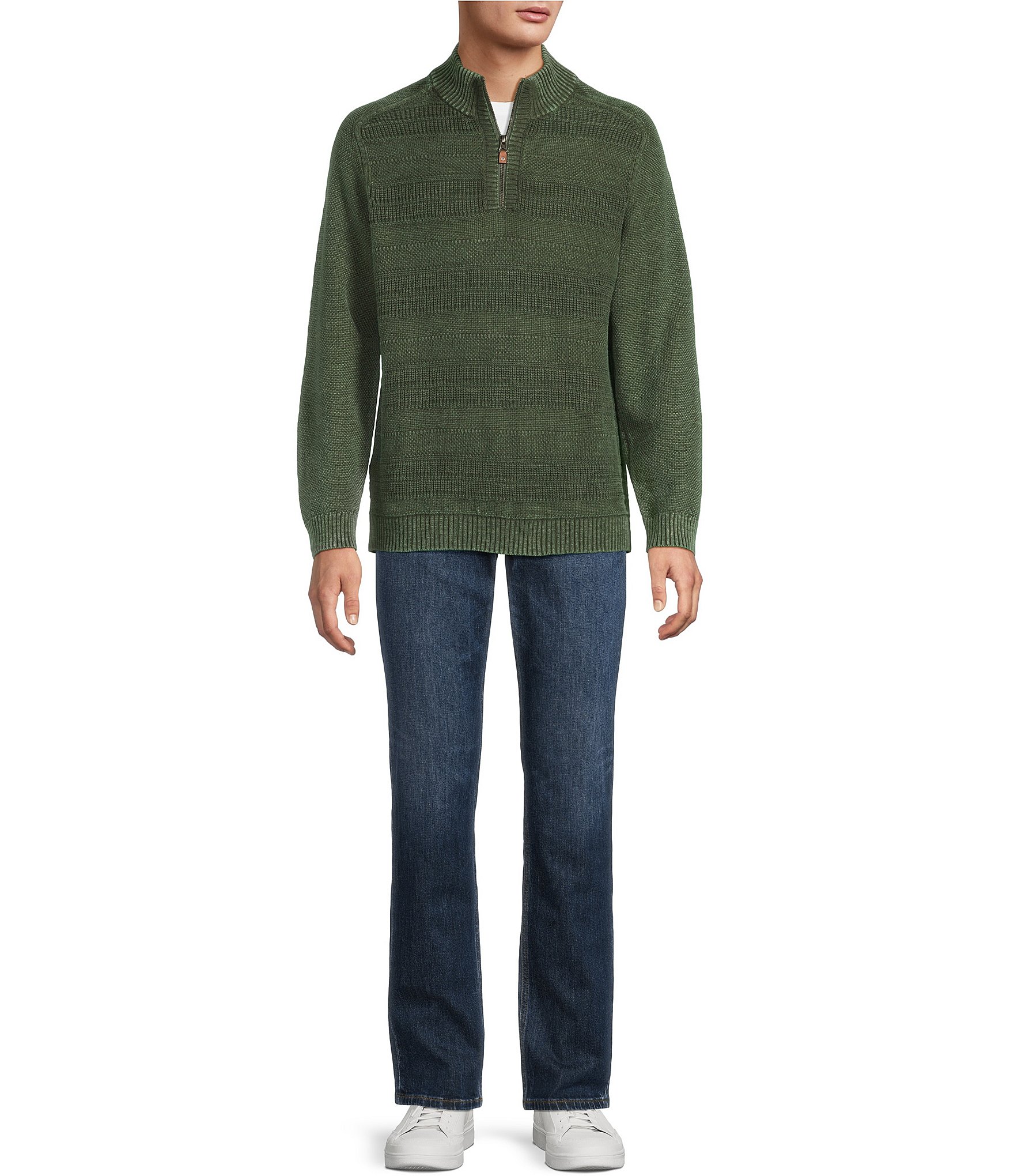 Tommy Bahama Saltwater Textured Half-Zip Pullover