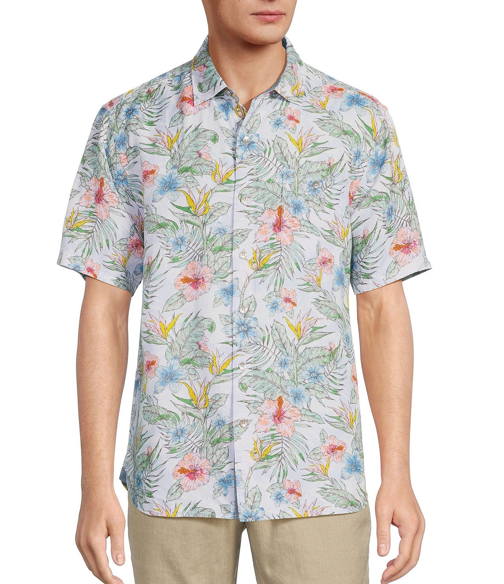 Tommy Bahama Isla Palmetta Short Sleeve Woven Camp Shirt