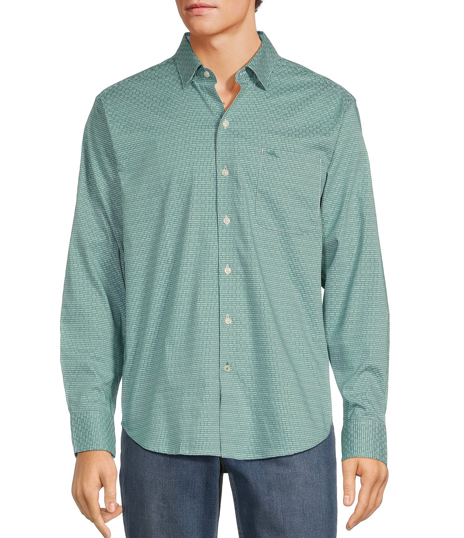 Tommy Bahama Sarasota Stretch Ventura Stripe Long Sleeve Woven Shirt