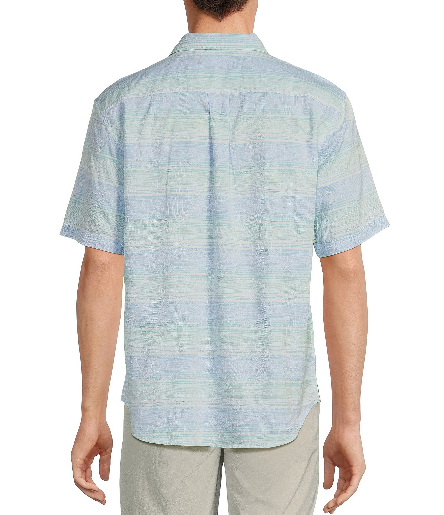 Tommy Bahama Sardina Stripe Short Sleeve Woven Shirt