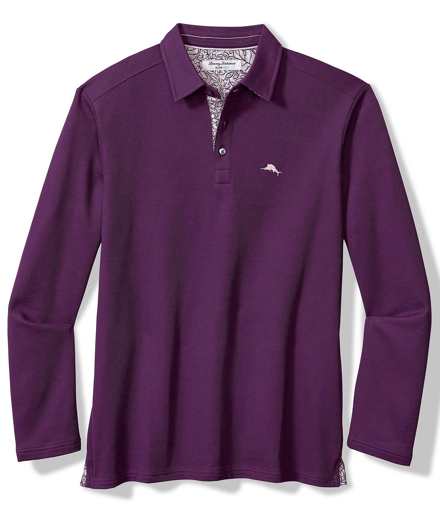 Tommy Bahama Seaside Soiree 5 O'Clock Long Sleeve Polo Shirt