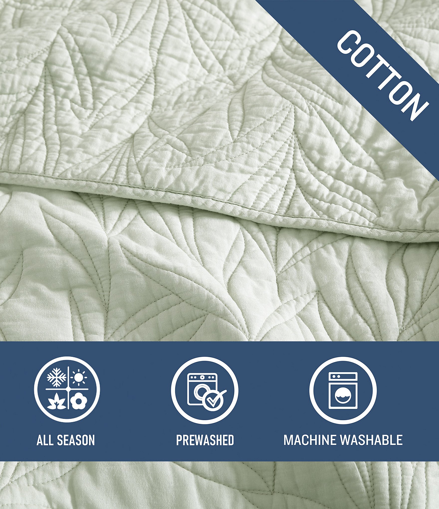 Tommy Bahama Solid Costa Sera Stitched Quilt