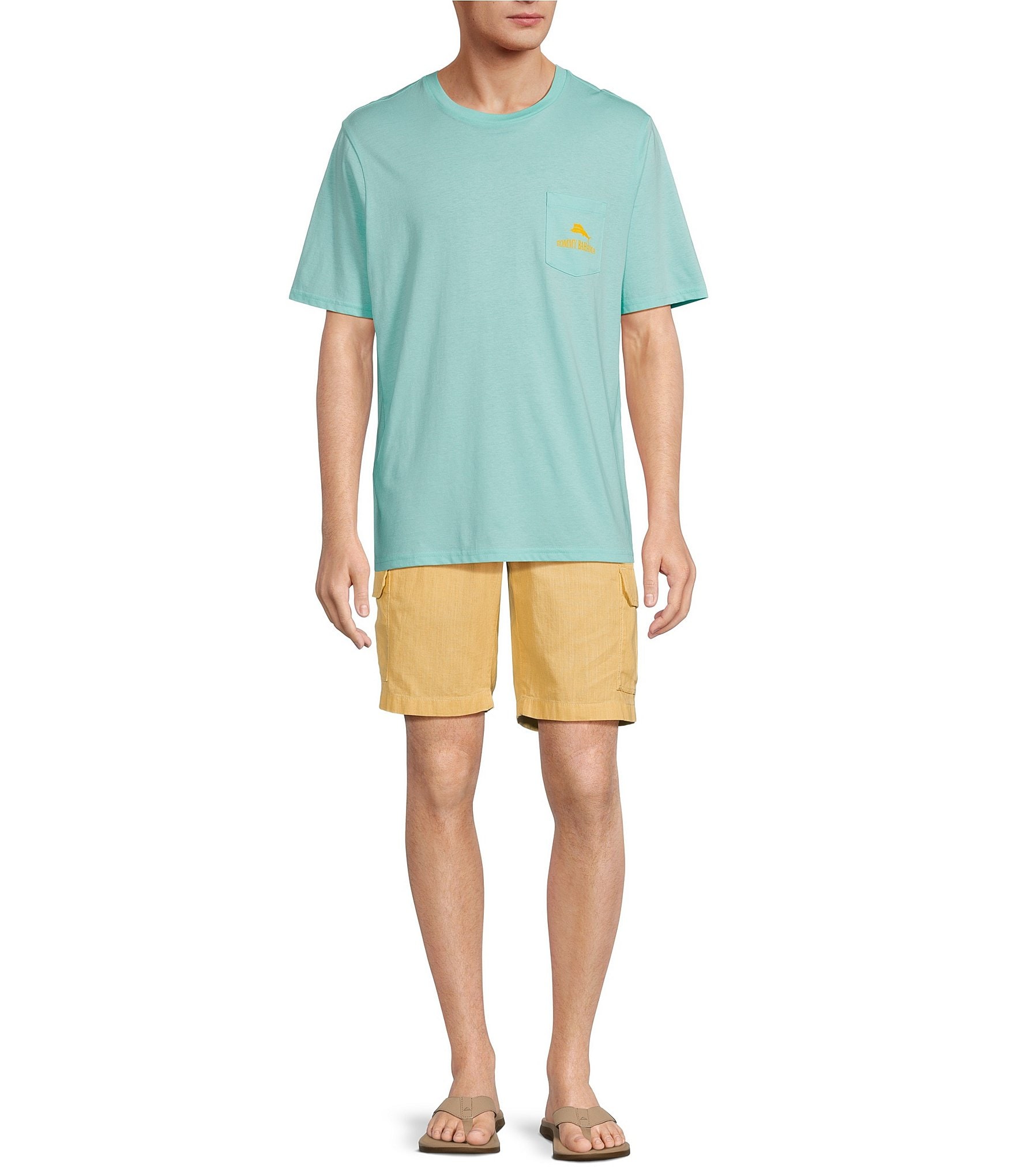 Tommy Bahama Stadium Lights Pocket Short Sleeve Graphic T-Shirt