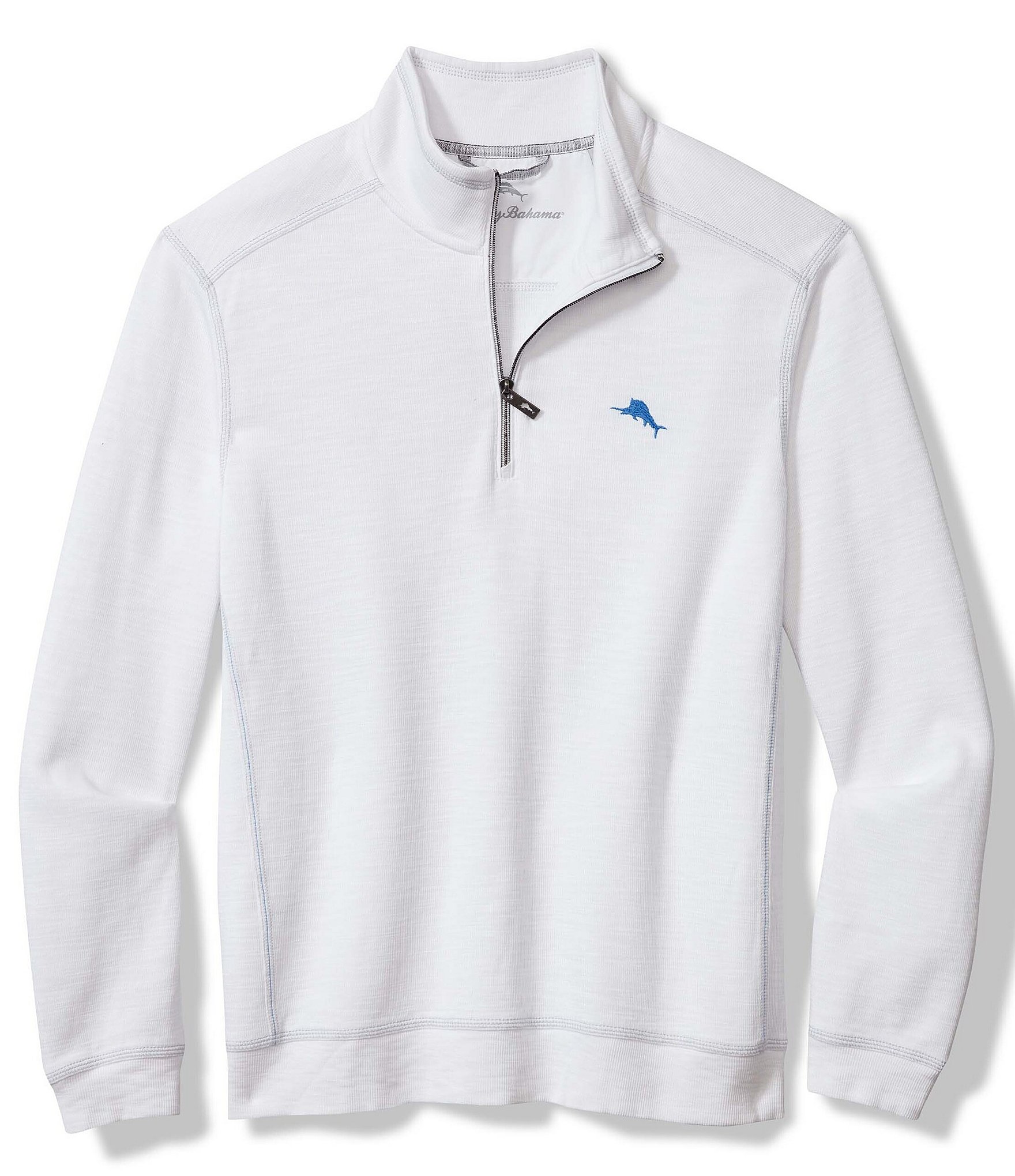 Tommy Bahama Tobago Bay Contrast Seam Half-Zip Pullover