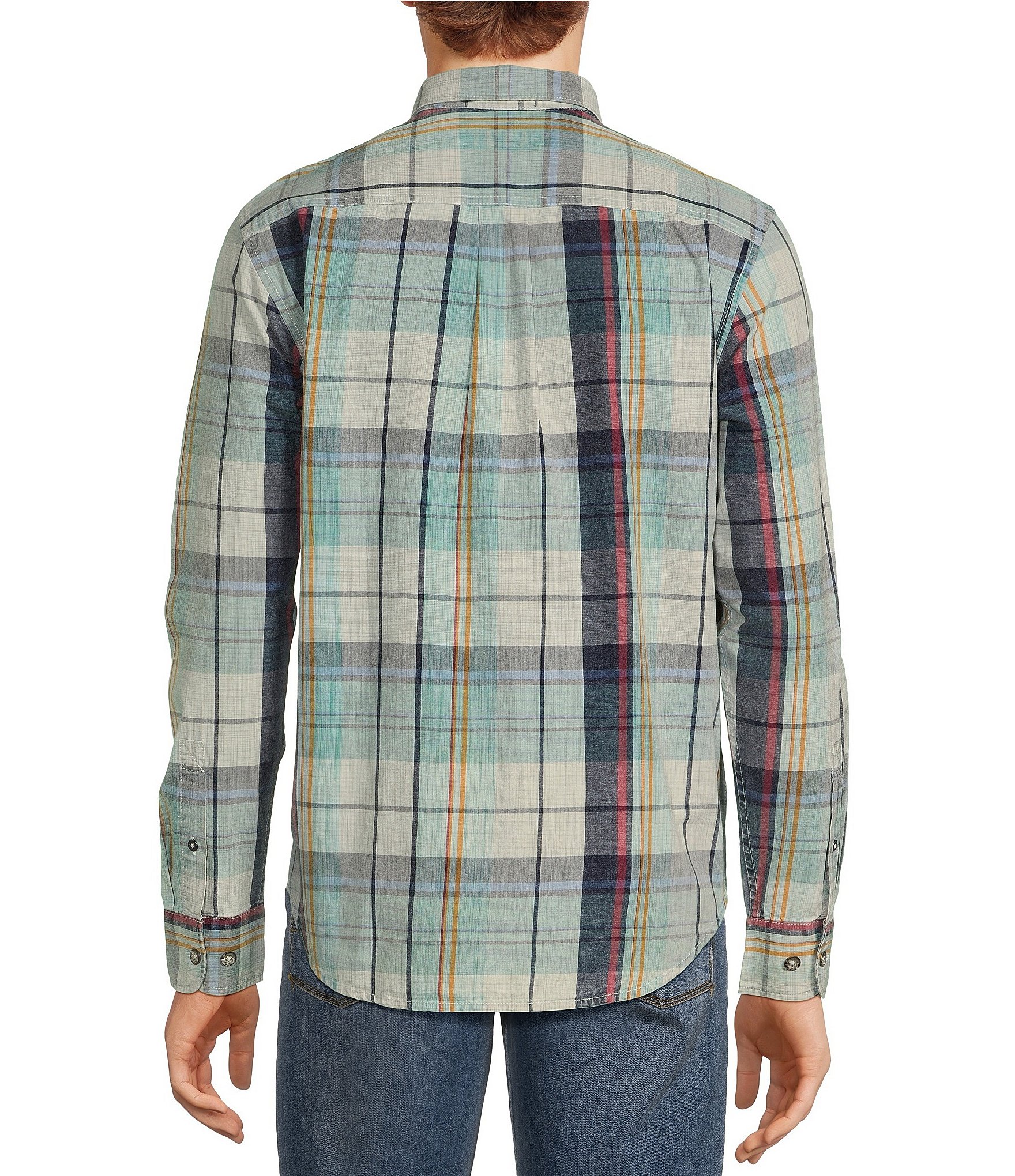 Tommy Bahama Tortola Sunwash Multi-Check Long Sleeve Woven Shirt