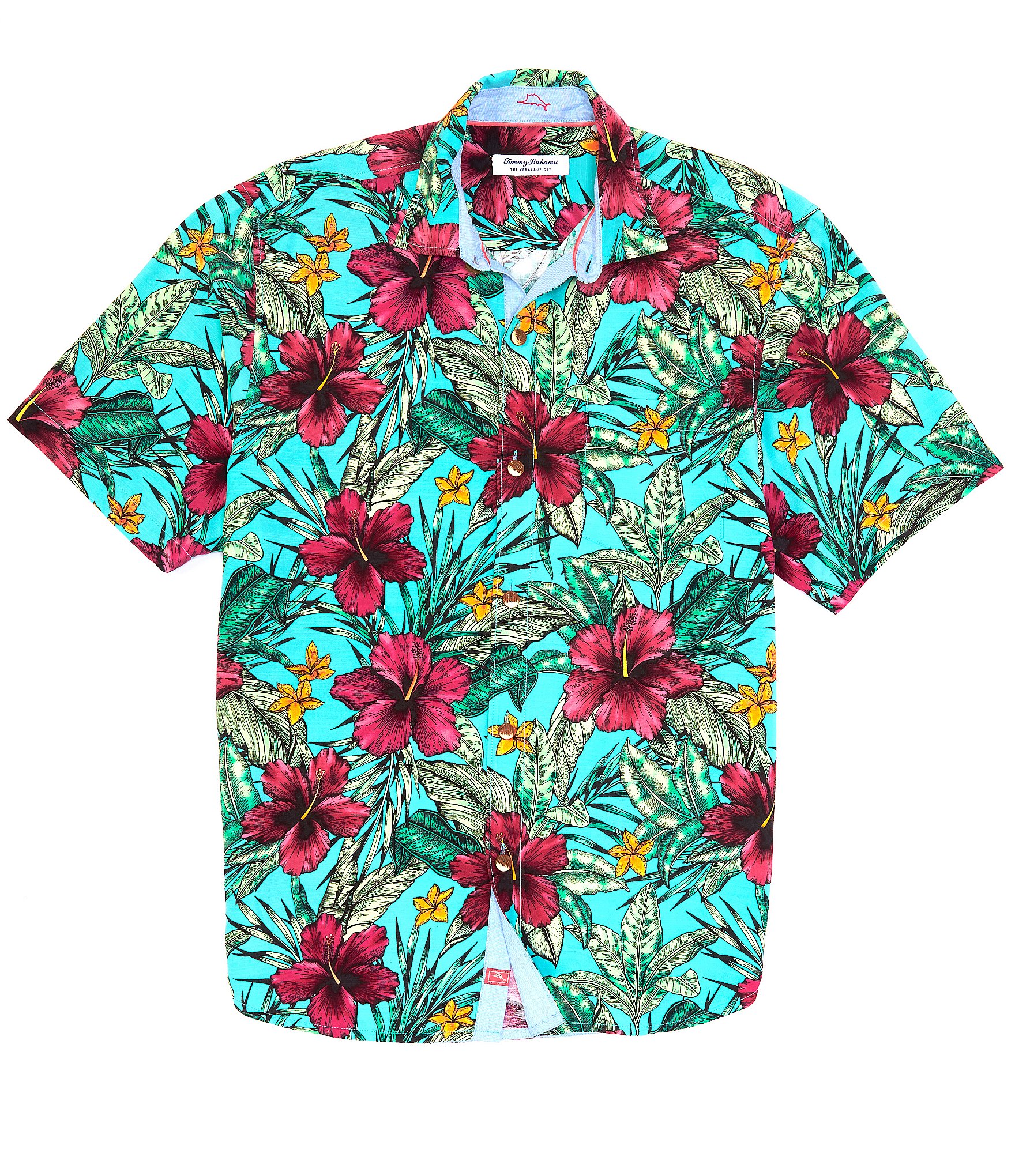 Tommy Bahama Veracruz Cay Emerald Palms Short-Sleeve Woven Shirt ...