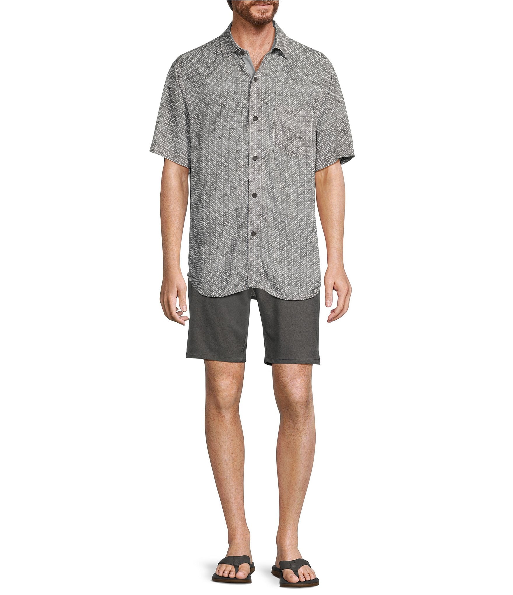 Tommy Bahama Veracruz Cay Rio Geo Short Sleeve Woven Shirt