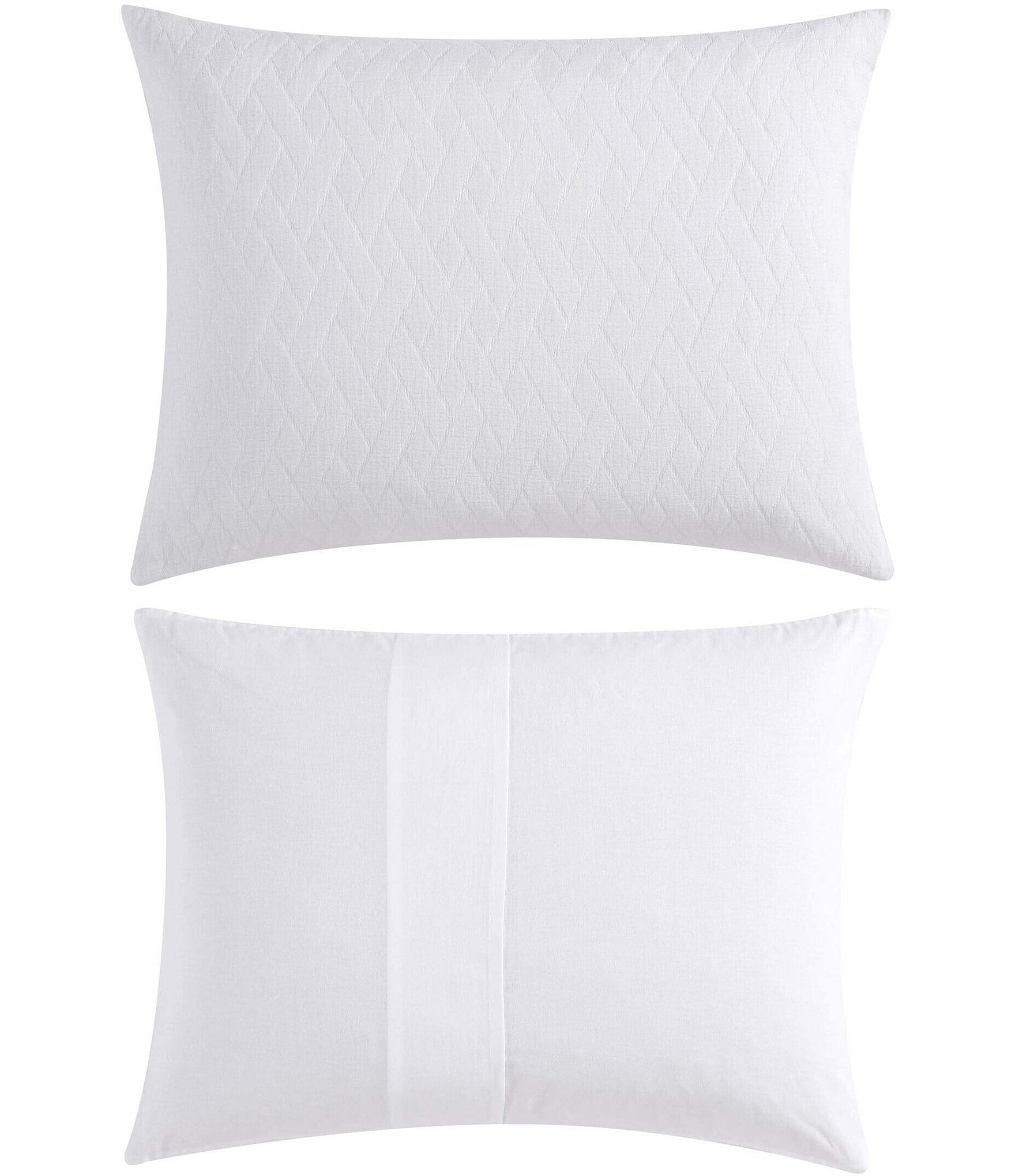 Tommy Bahama Wicker Woven Solid White Comforter Mini Set