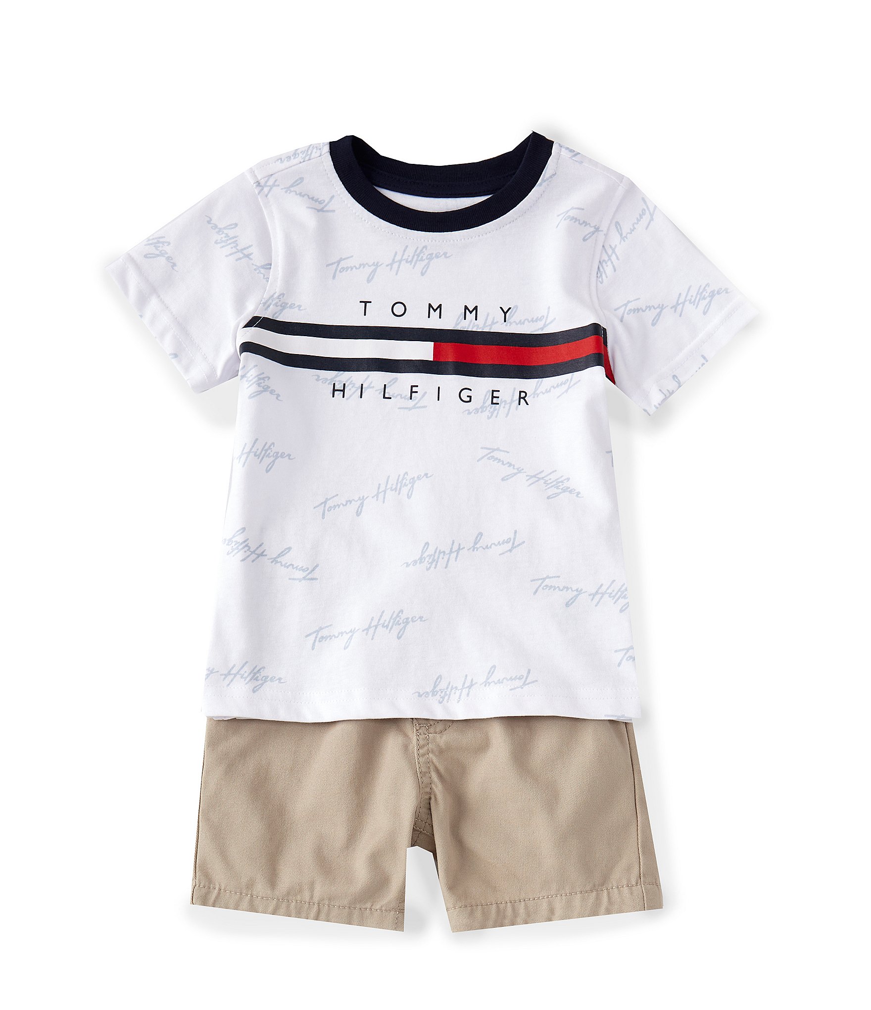 Conciencia Final Desconocido Tommy Hilfiger Baby Boys 12-24 Months Short Sleeve Roller Print Tee & Solid  Shorts Set | Dillard's