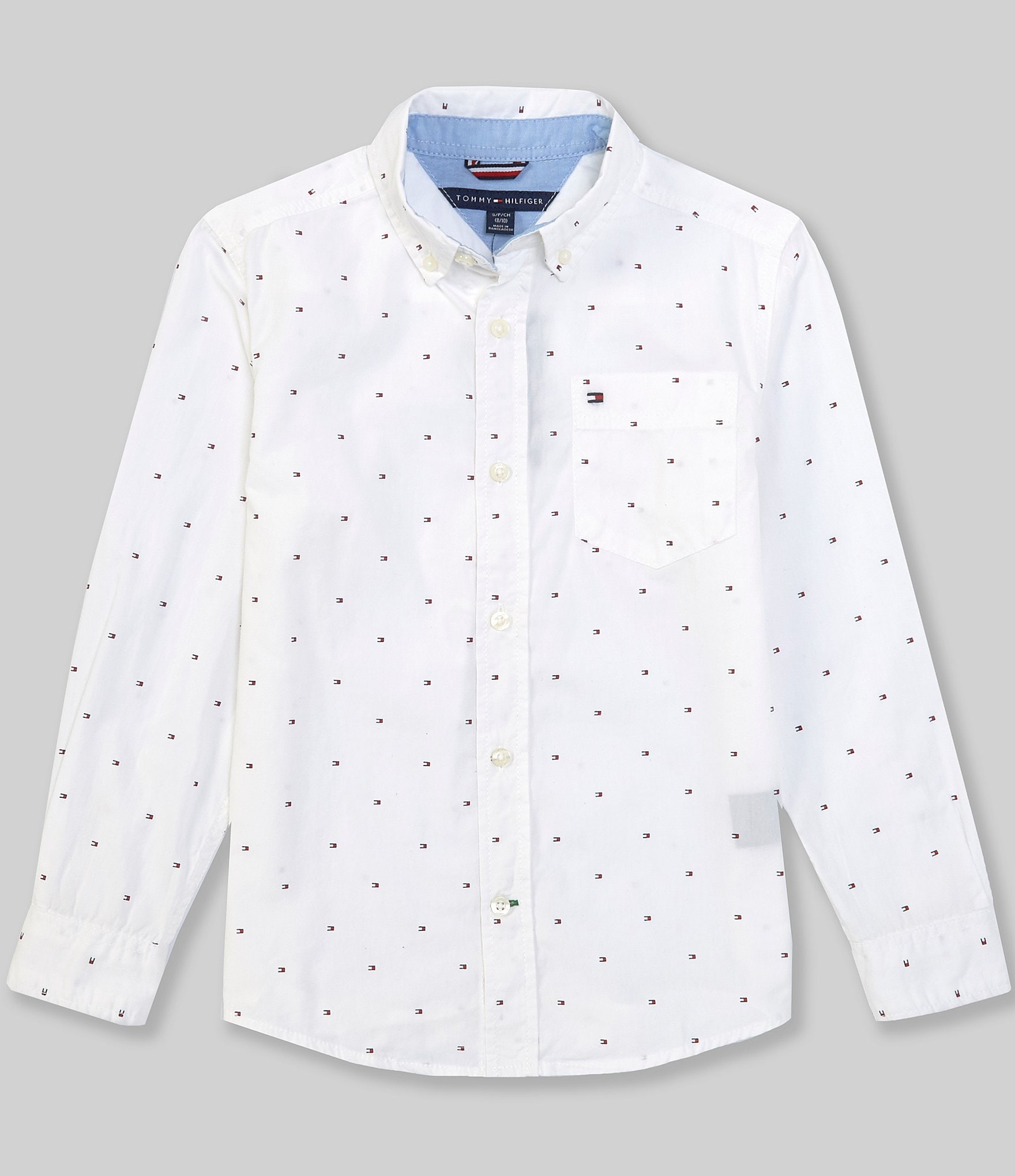 kondensator Til Ni Symptomer Tommy Hilfiger Big Boys 8-20 Long-Sleeve Fred Button-Front Shirt | Dillard's