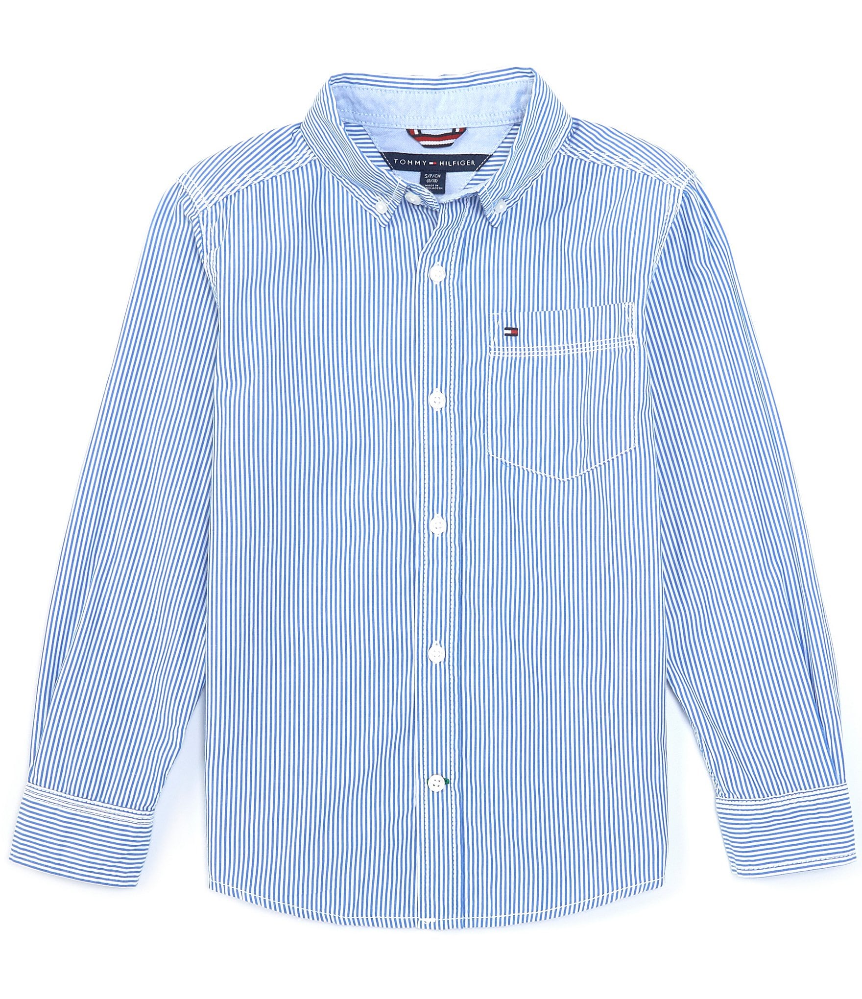 Tommy Hilfiger Boys Long-Sleeve Stripe Shirt | Dillard's