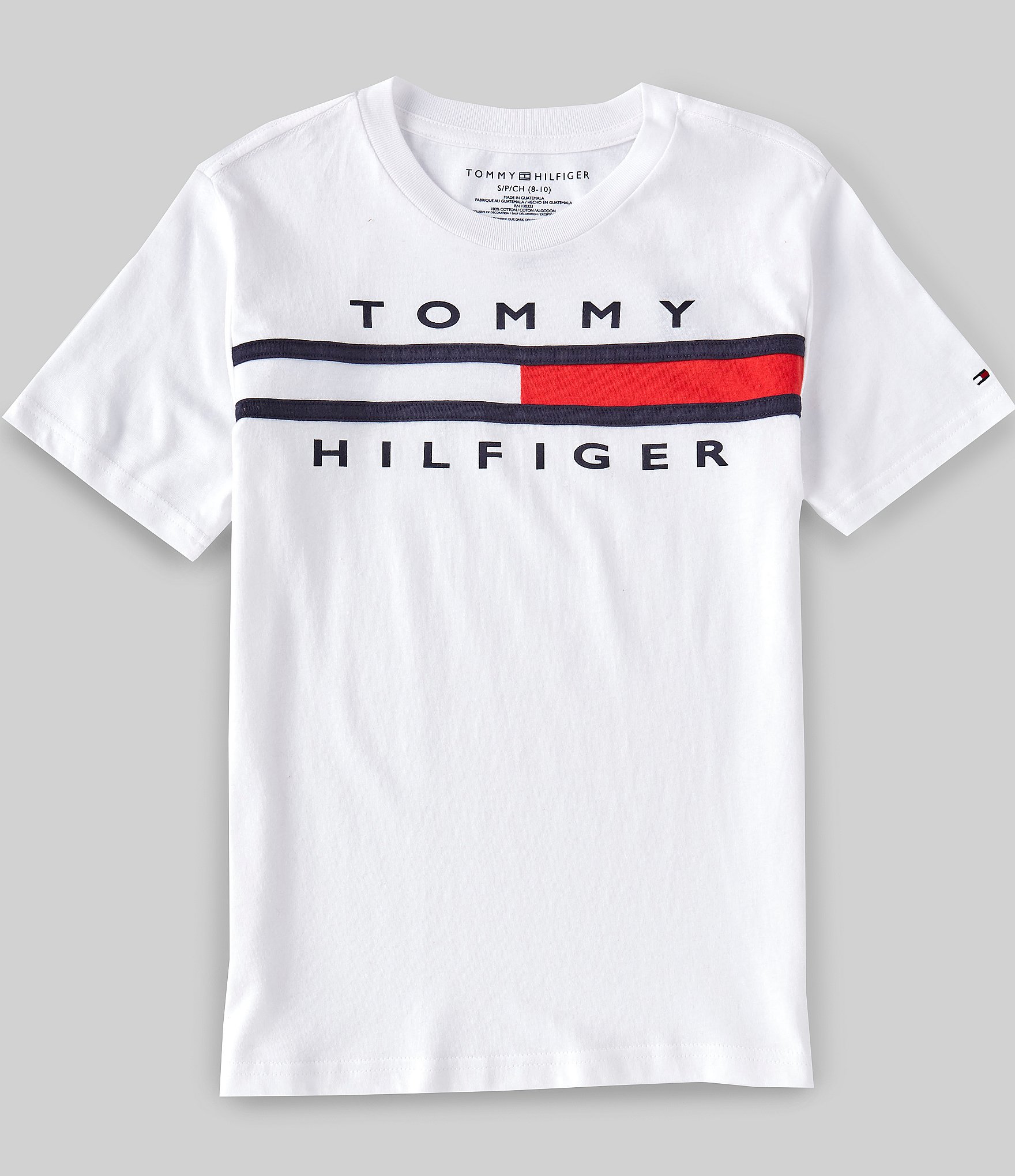 kranium overskydende liberal Tommy Hilfiger Big Boys 8-20 Short-Sleeve Signature Flag T-Shirt | Dillard's