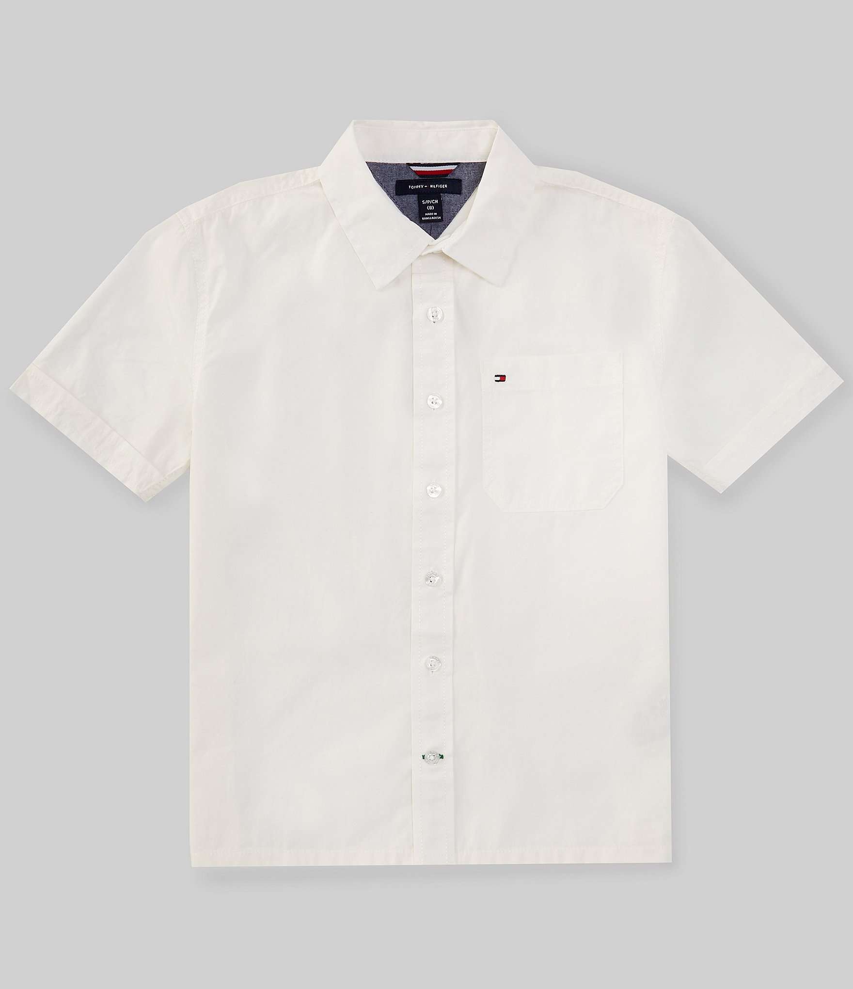 Tommy Hilfiger Big Boys 8-20 Short Sleeve Tommy Utility Shirt