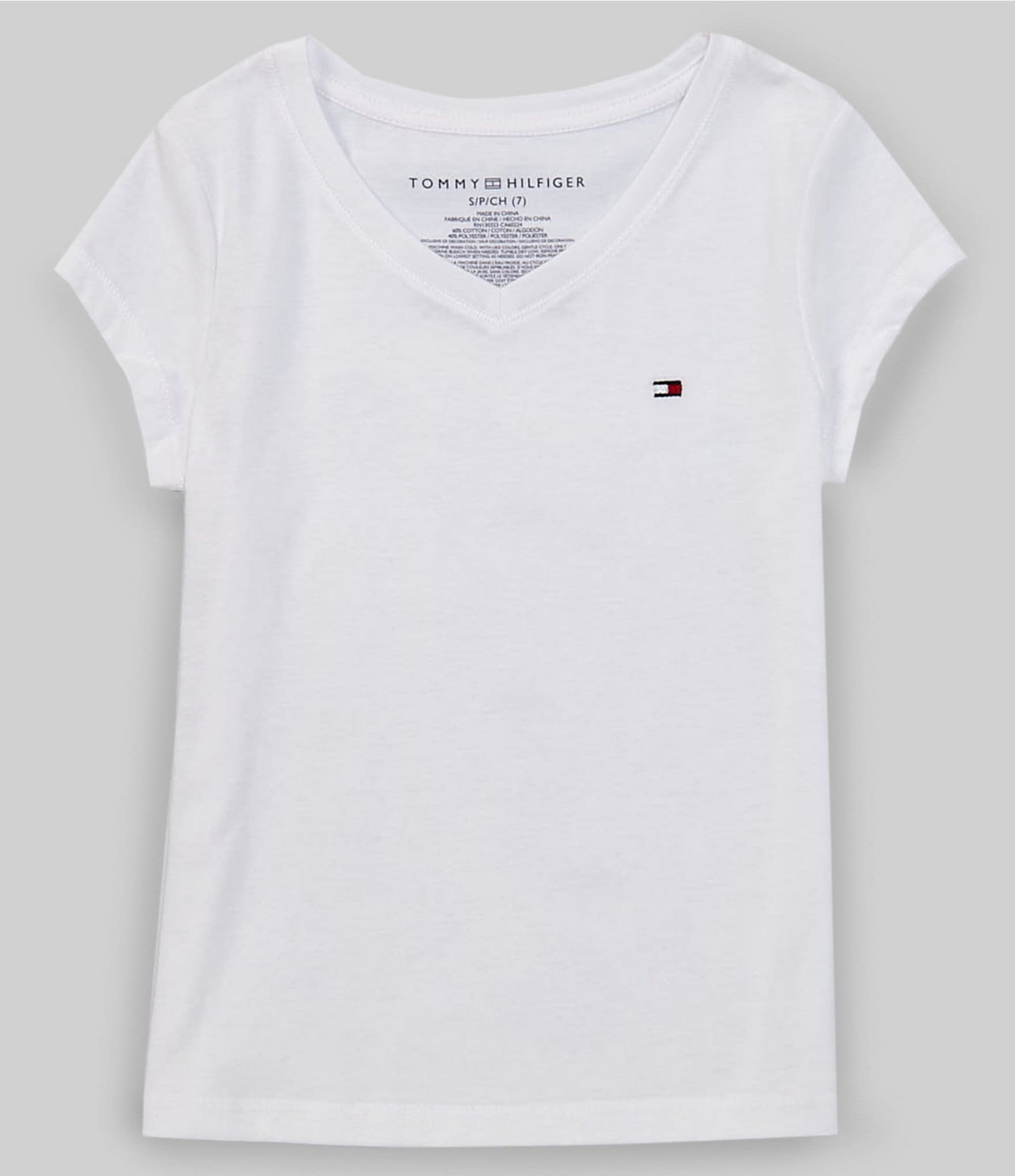 Tommy Hilfiger Girls Ss Tee Logo T-Shirt