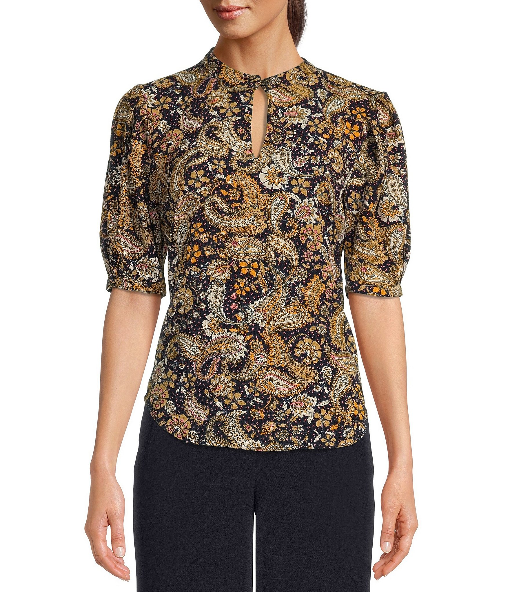 tommy hilfiger paisley blouse