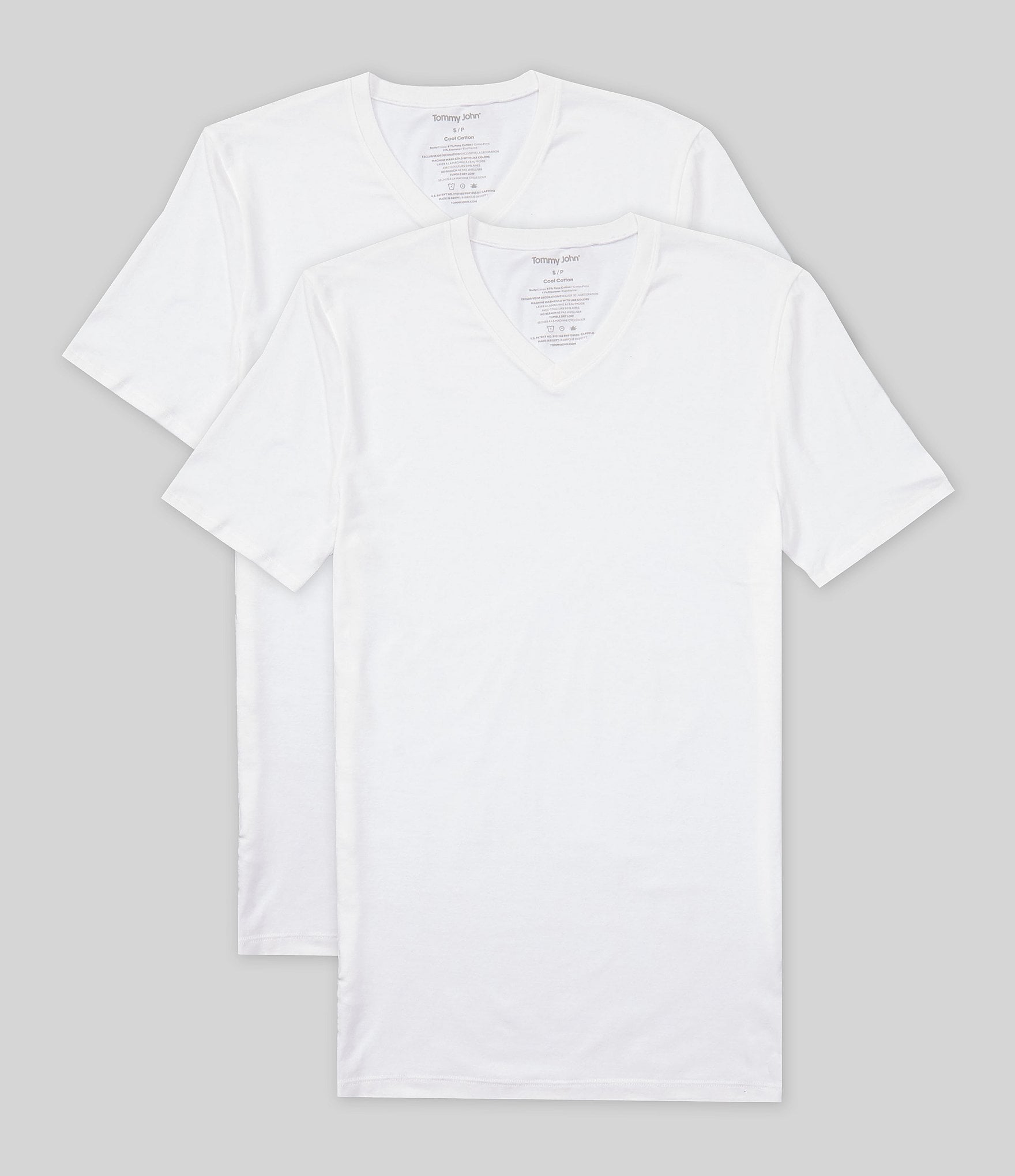 Tommy John Cool Cotton Short Sleeve Slim Fit Undershirt 2-Pack