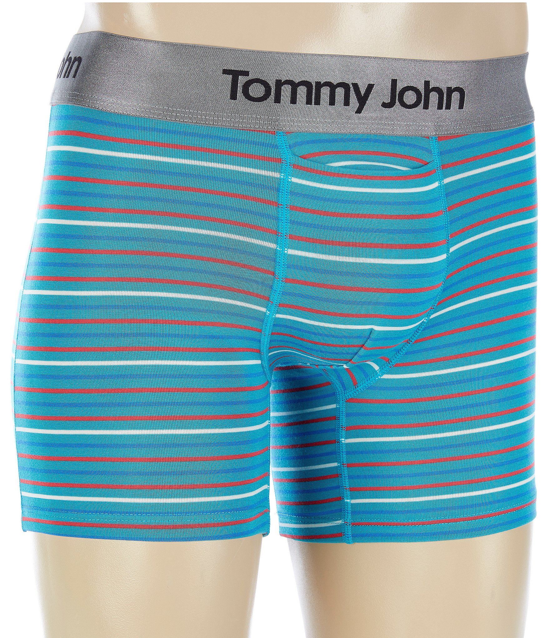 Tommy John Second Skin 4" Inseam Striped Trunks Dillard's