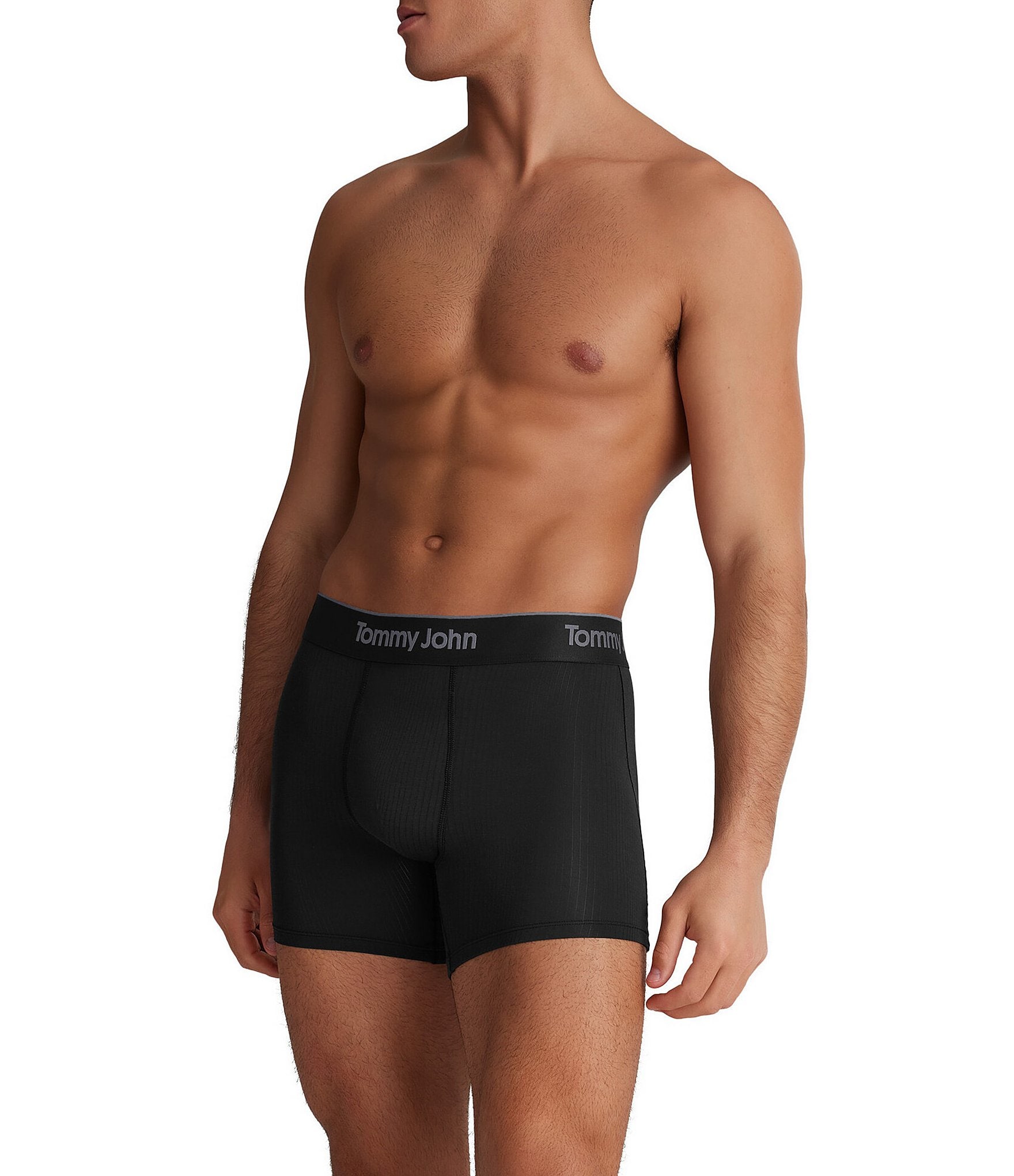 Tommy John Second Skin Lux Rib 4#double;Inseam Boxer Briefs 3-Pack