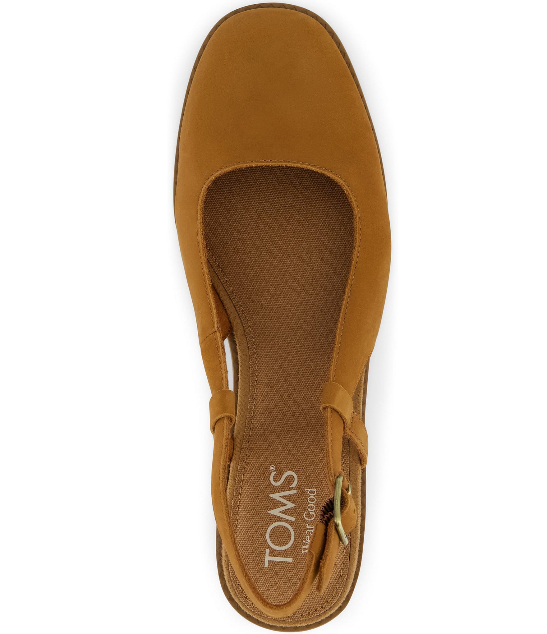 TOMS Jaclyn Nubuck Suede Slingback Pumps