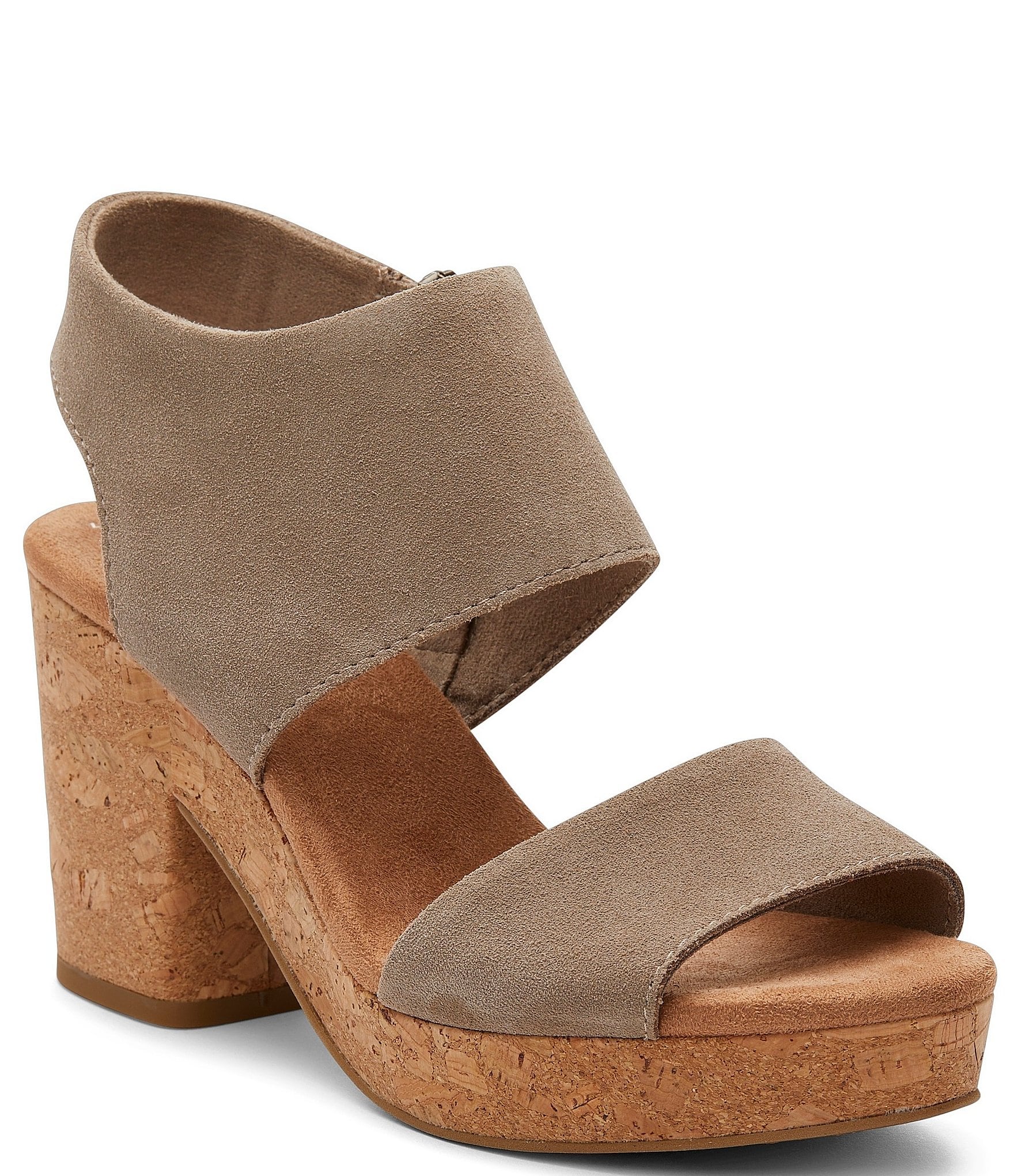 Toms suede sandals hot sale