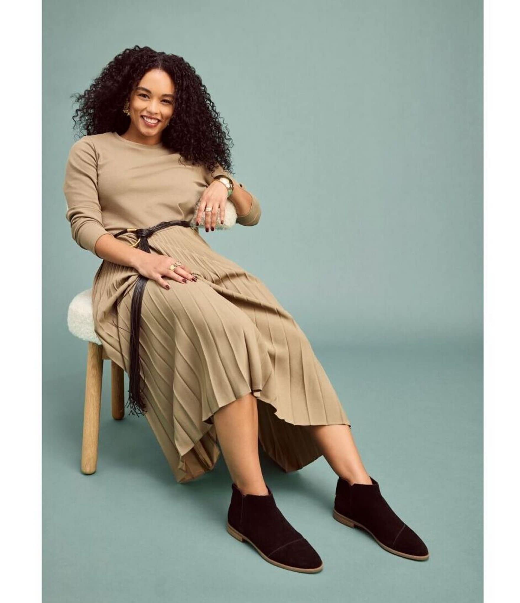 TOMS Rylie Suede Ankle Booties