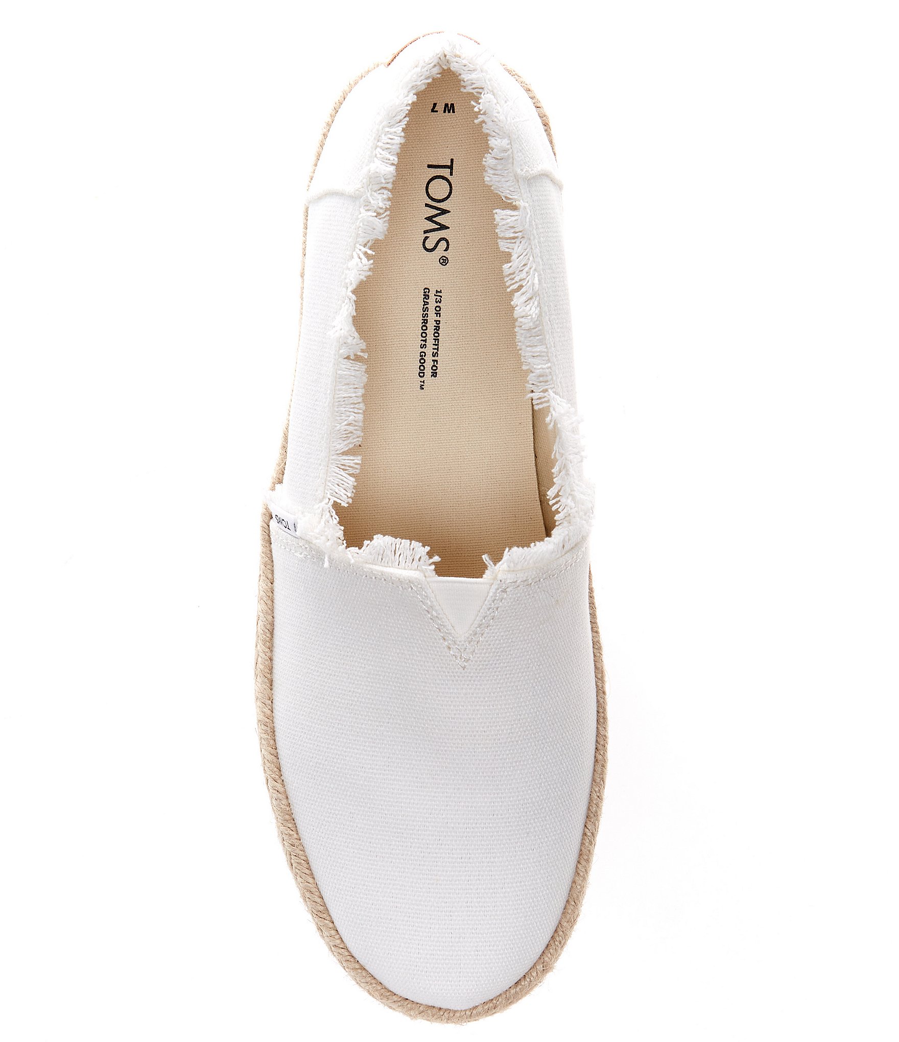 TOMS Valencia Canvas Platform Espadrille Loafers