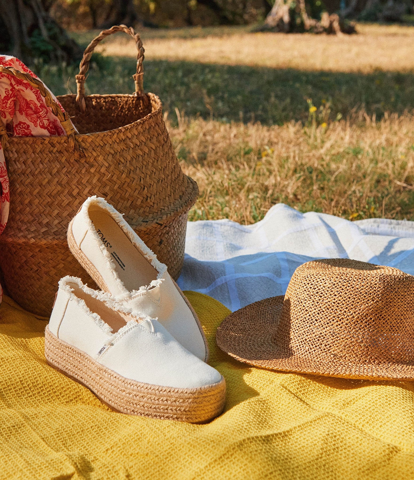 TOMS Valencia Canvas Platform Espadrille Loafers