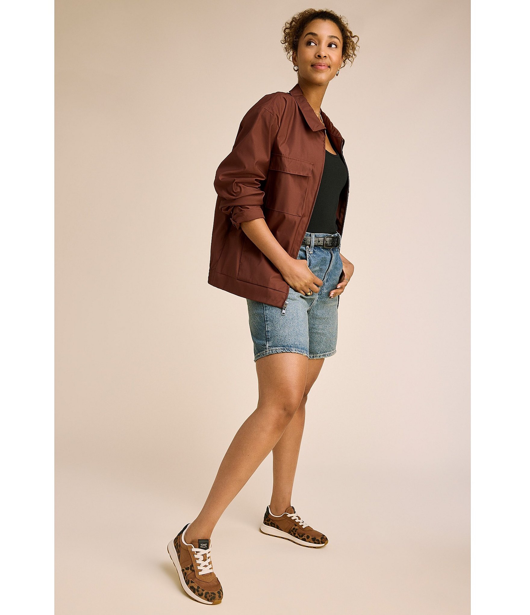 TOMS Women's Trvl Lite Retro Suede Leopard Print Sneakers