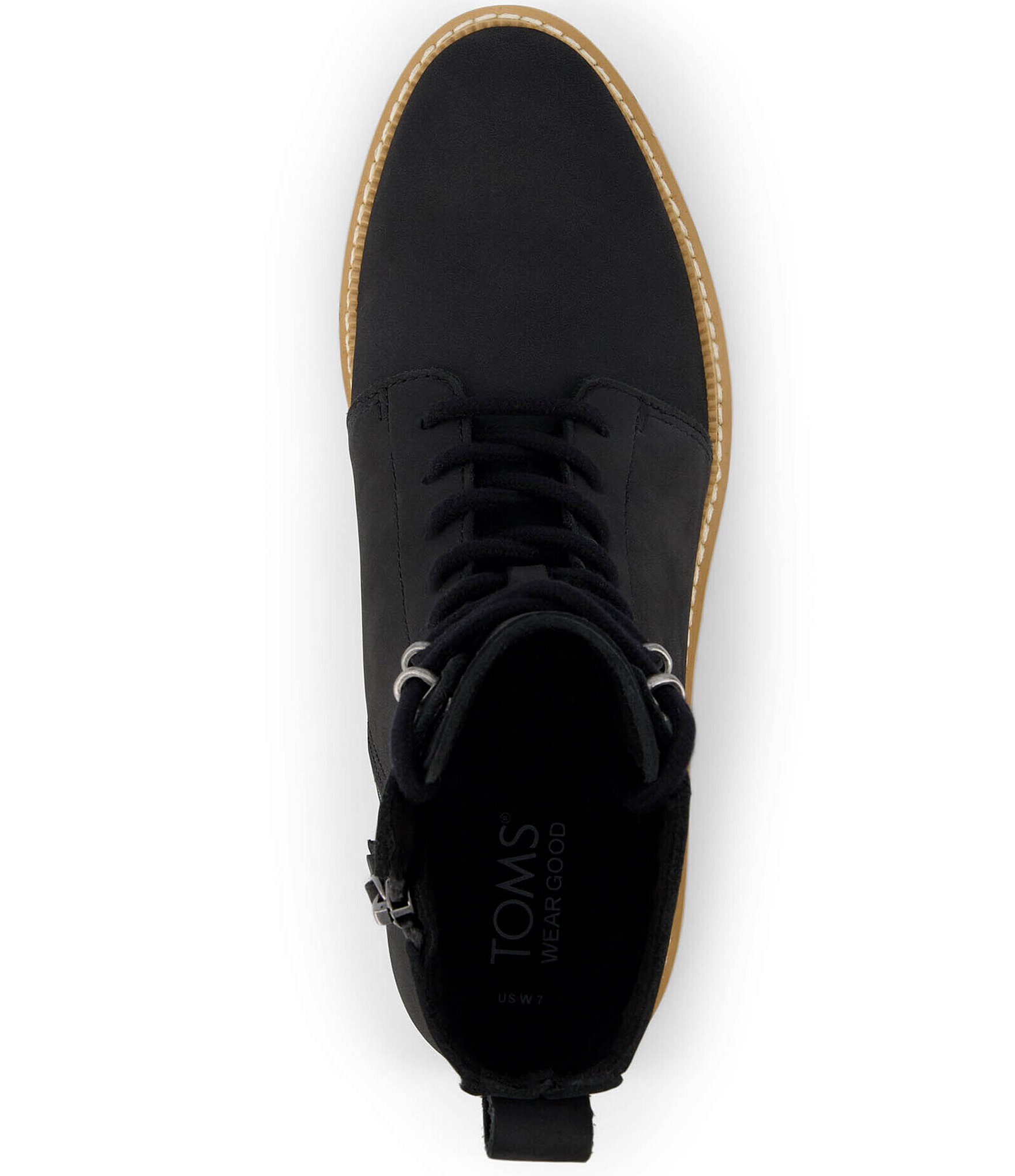 TOMS Wylder Nubuck Suede Hiker Lugged Booties