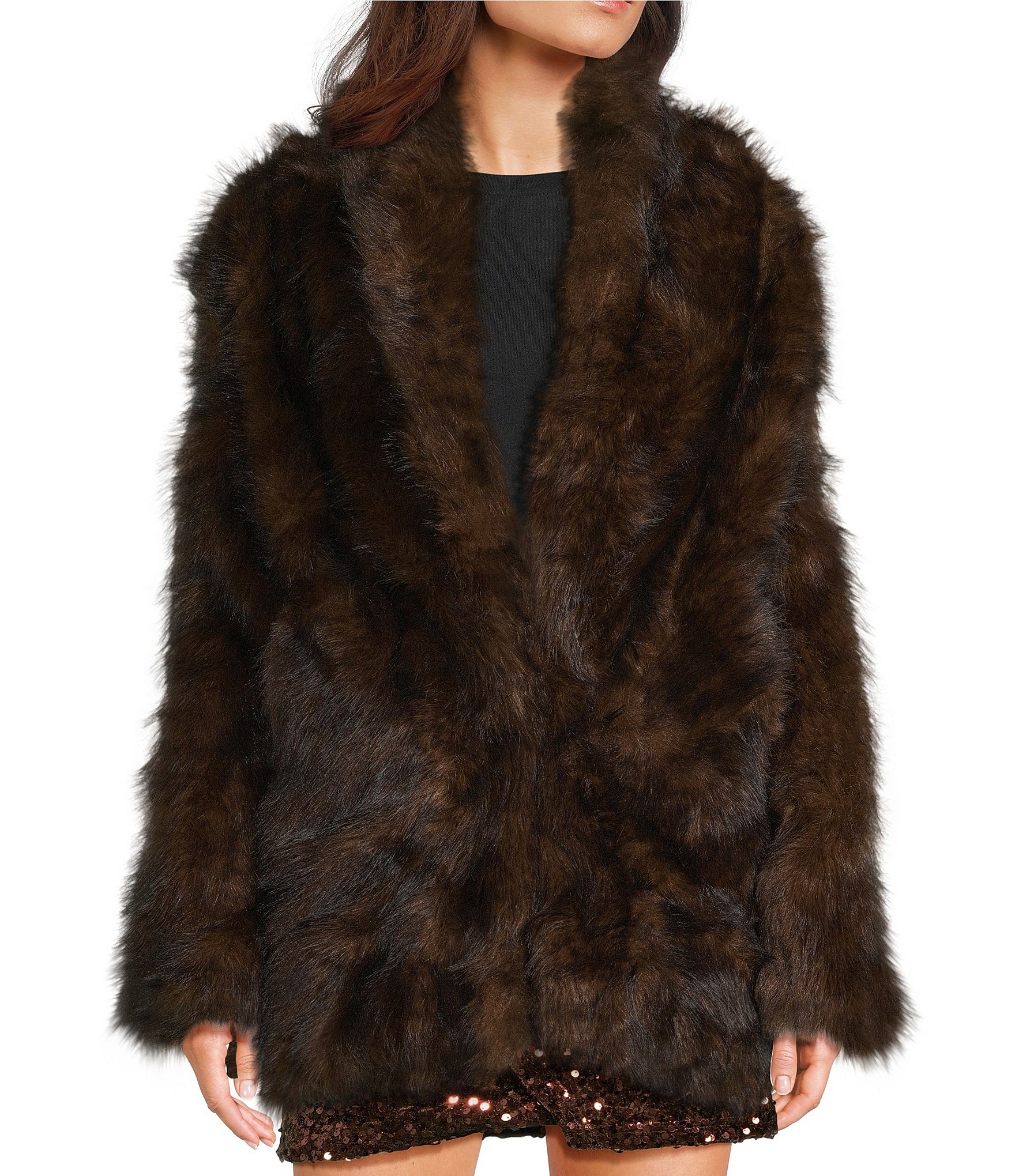 TOPSHOP Faux Fur Jacket