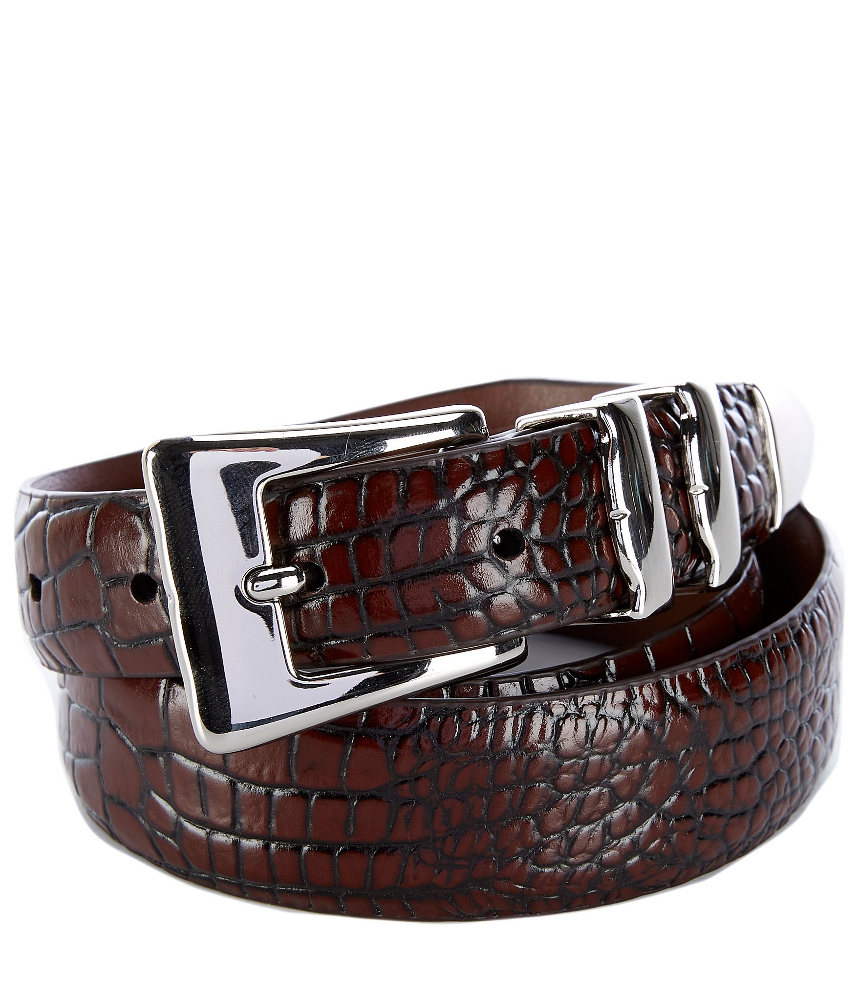 Color-Brown leather giant Emporium Mens Leather Formal Belts