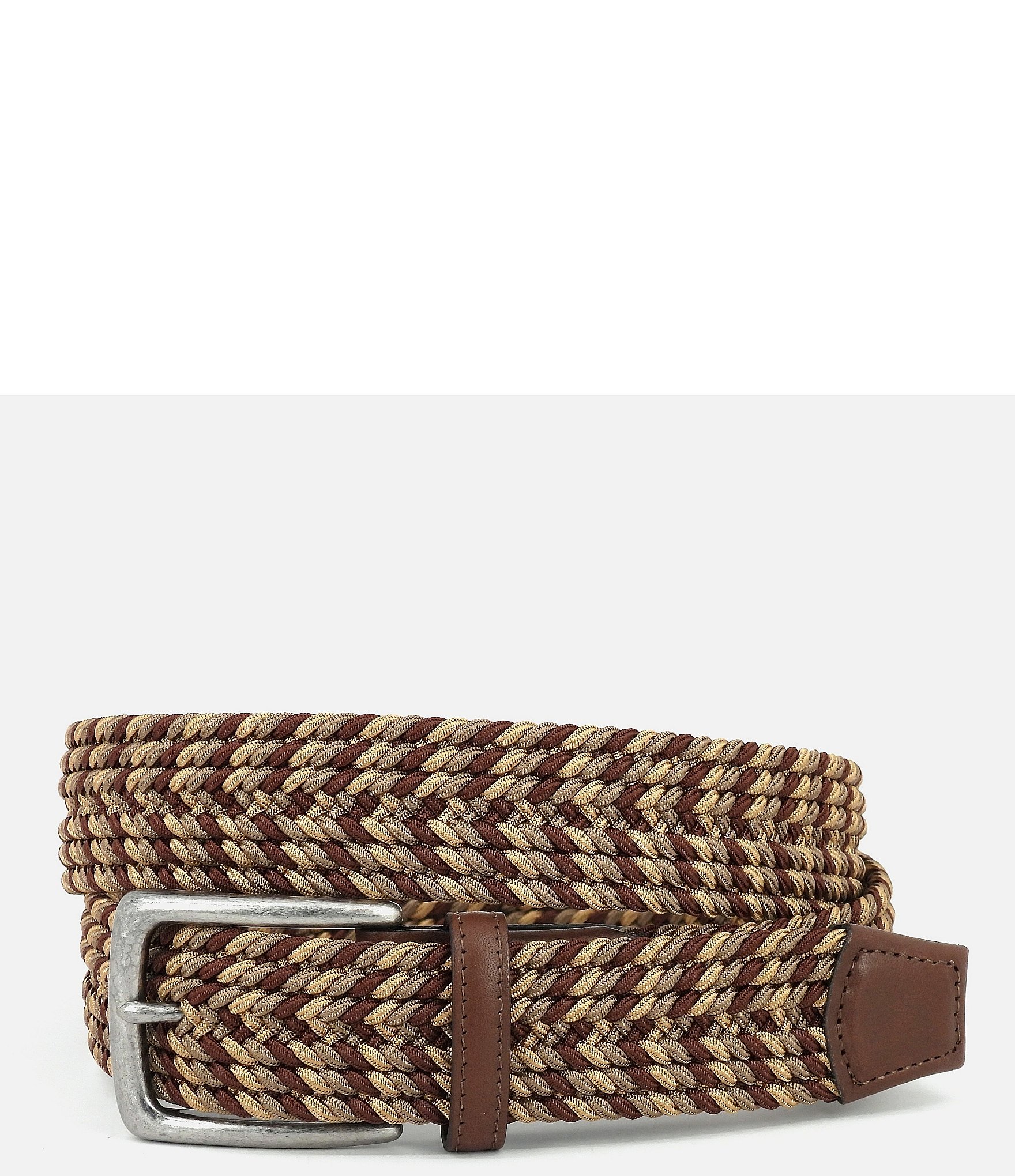 Torino Leather Company Italian Stretch Braided Belt